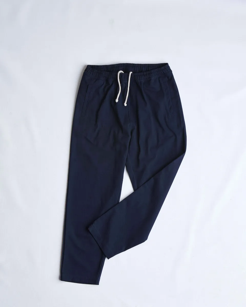arniko-pants-nigen-navy-twill-hose-bio-baumwolle-unisex image 1