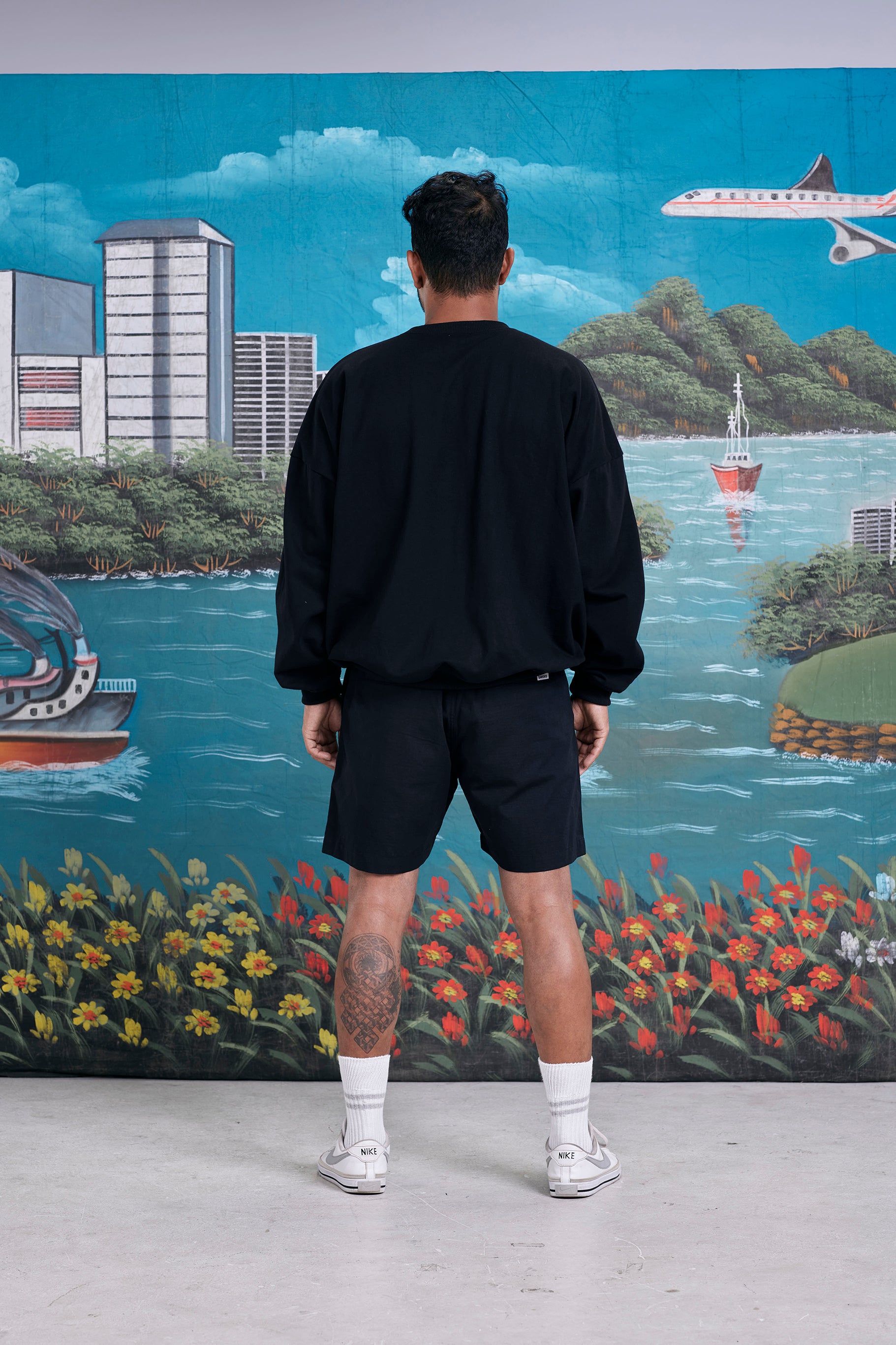 arniko-rishi-shorts-kurze-hose-schwarz-ripstop-bio-baumwolle image 3