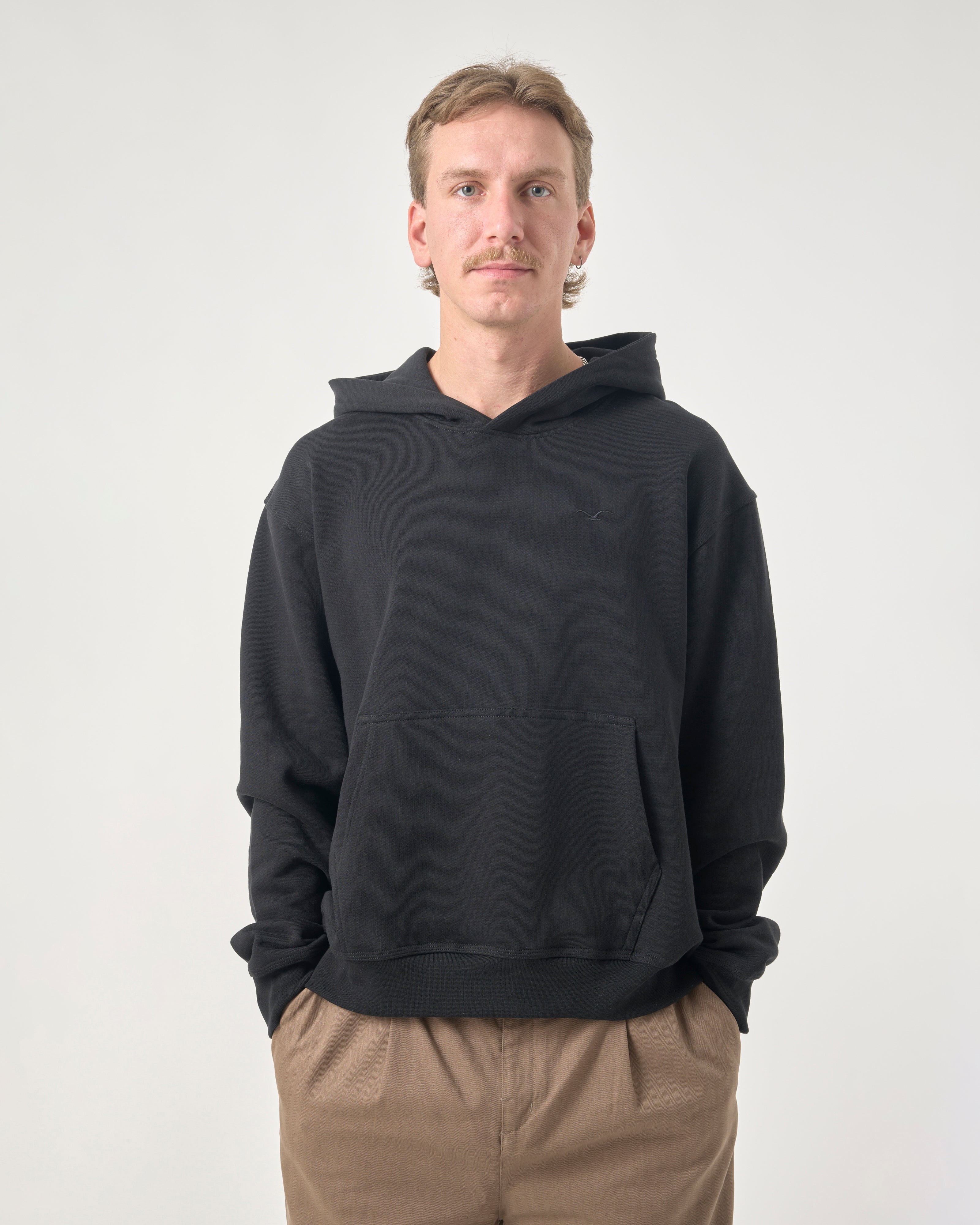 cleptomanicx-ligull-boxy-cropped-hooded-hoodie-biobaumwolle image 3