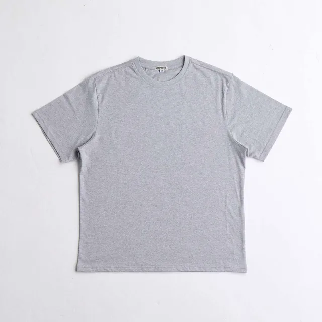 arniko-trikon-t-shirt-grey-melange-bio-baumwolle image 1