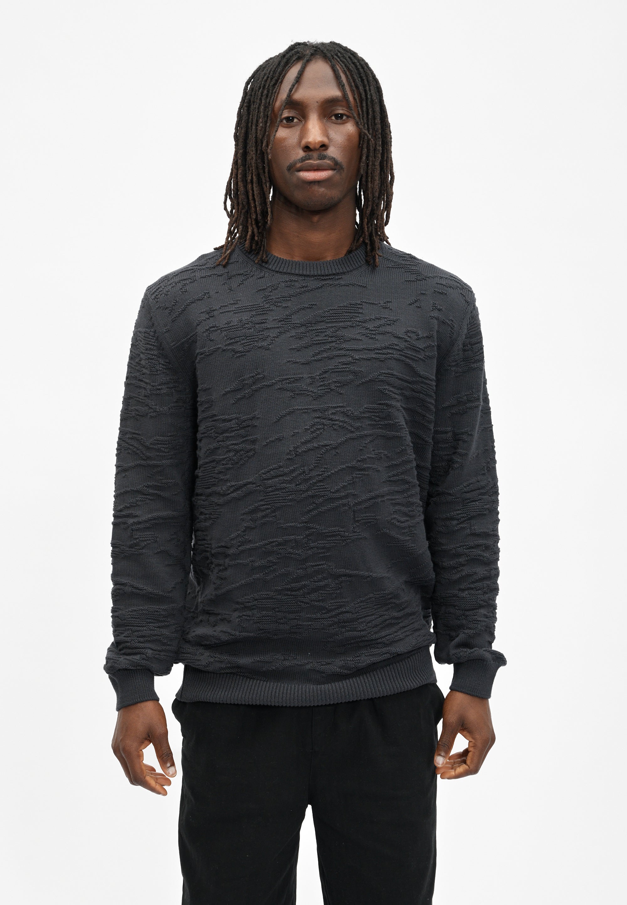cleptomanicx-windy-knit-strickpullover-biobaumwolle-muster image 2