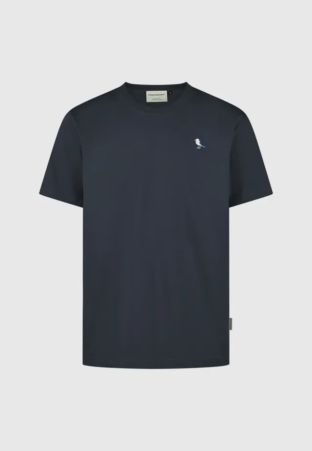 cleptomanicx-embro-gull-basic-tee-t-shirt-m-stickerei image 1