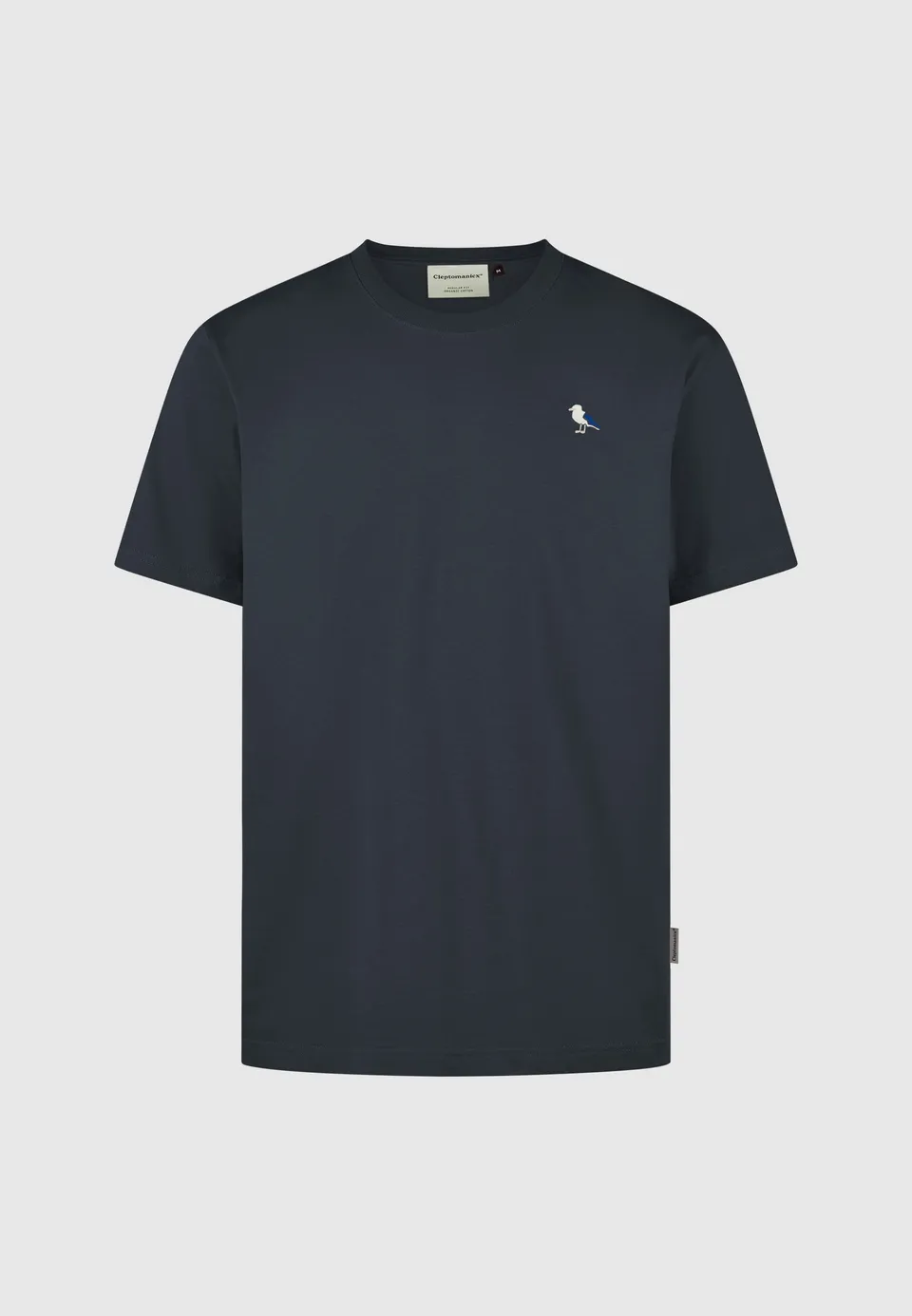 cleptomanicx-embro-gull-basic-tee-t-shirt-m-stickerei image 1