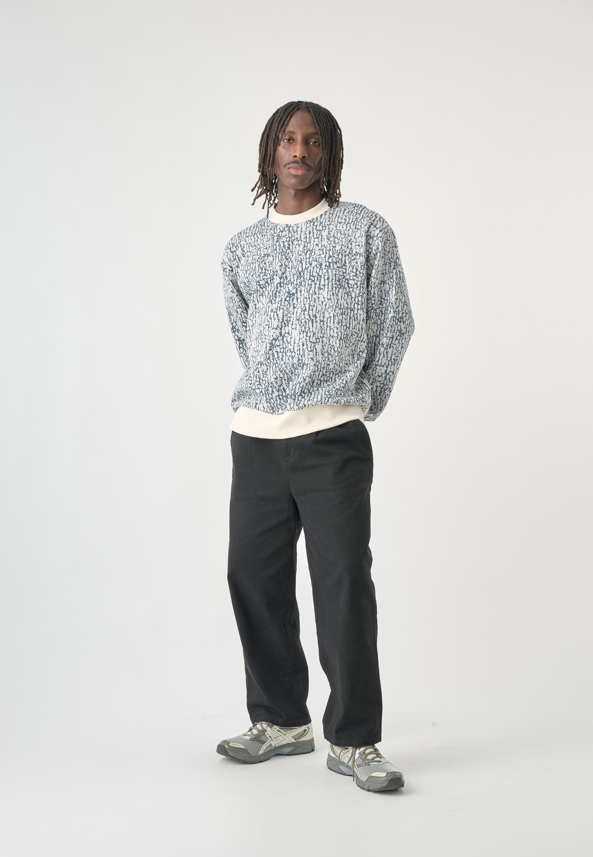 cleptomanicx-boxy-crewneck-crusty-sweatshirt-bio-print image 2