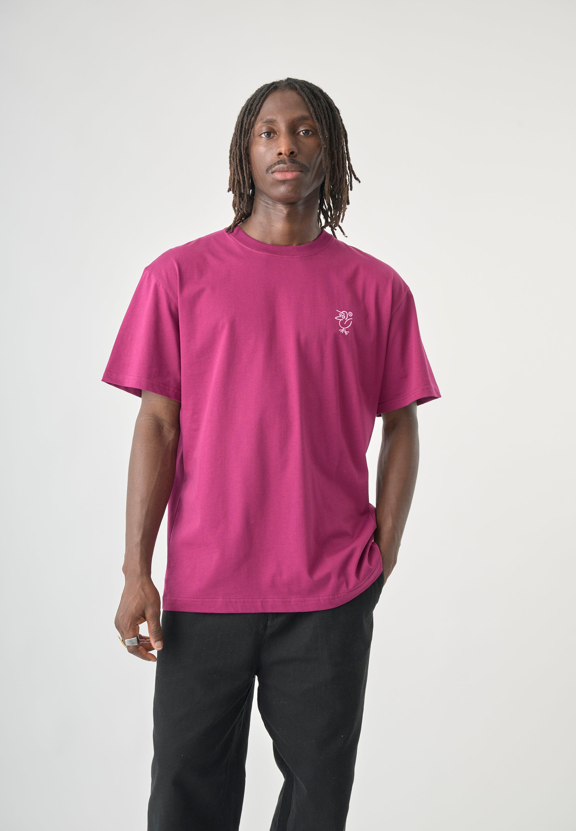 cleptomanicx-sketch-gull-boxy-tee-t-shirt-bio image 3