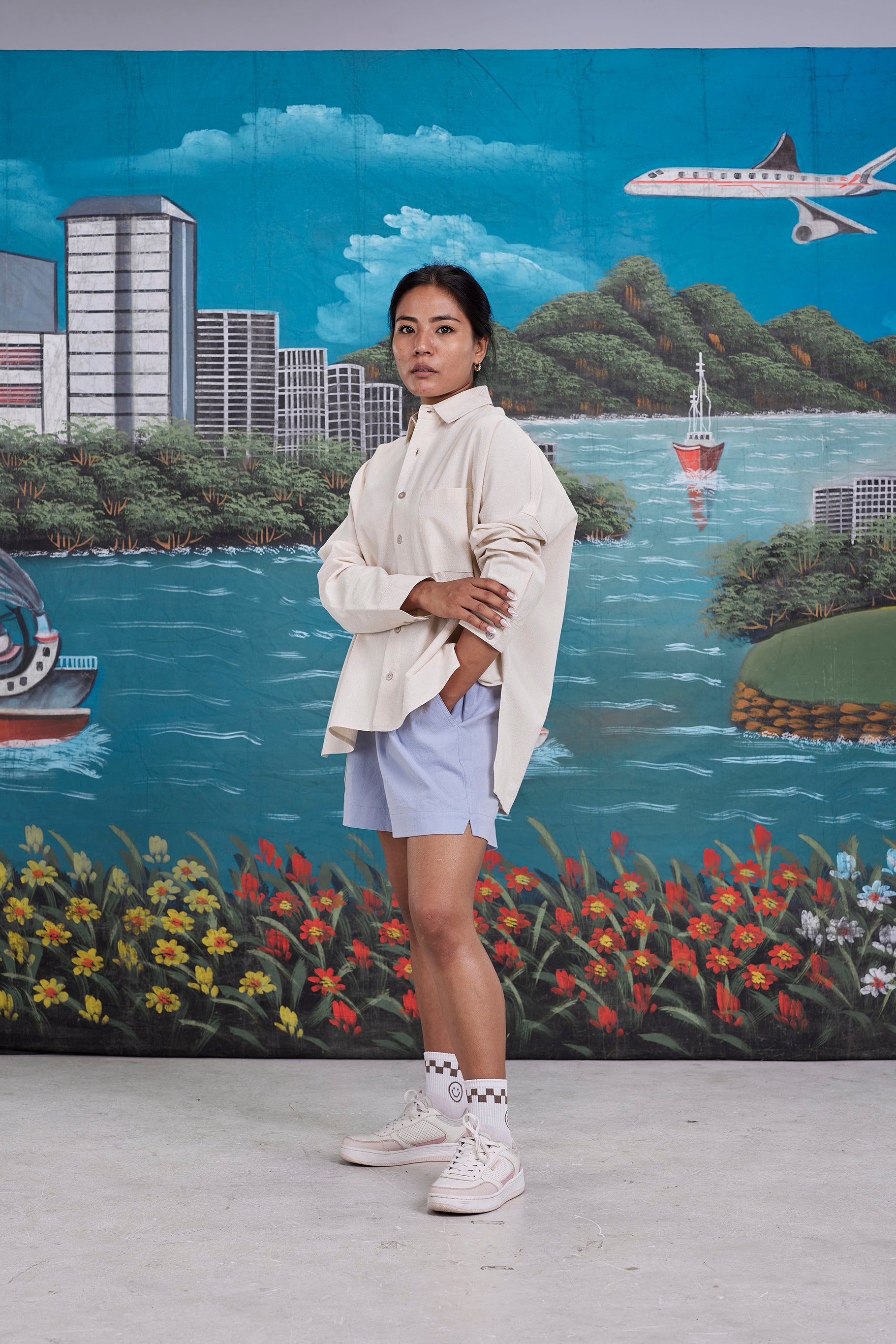 arniko-tahira-off-white-bluse-damen-oversize image 6