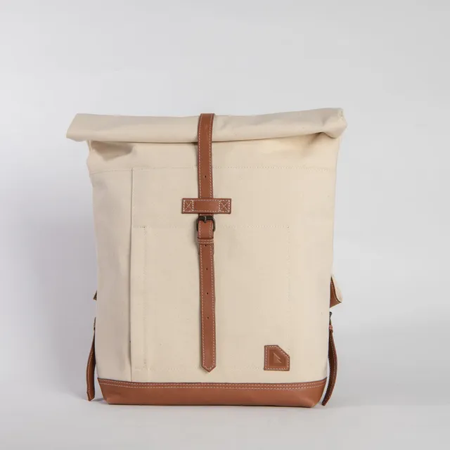 arniko-bags-roll-up-off-white-rucksack-canvas-16-22l-laptop image 1