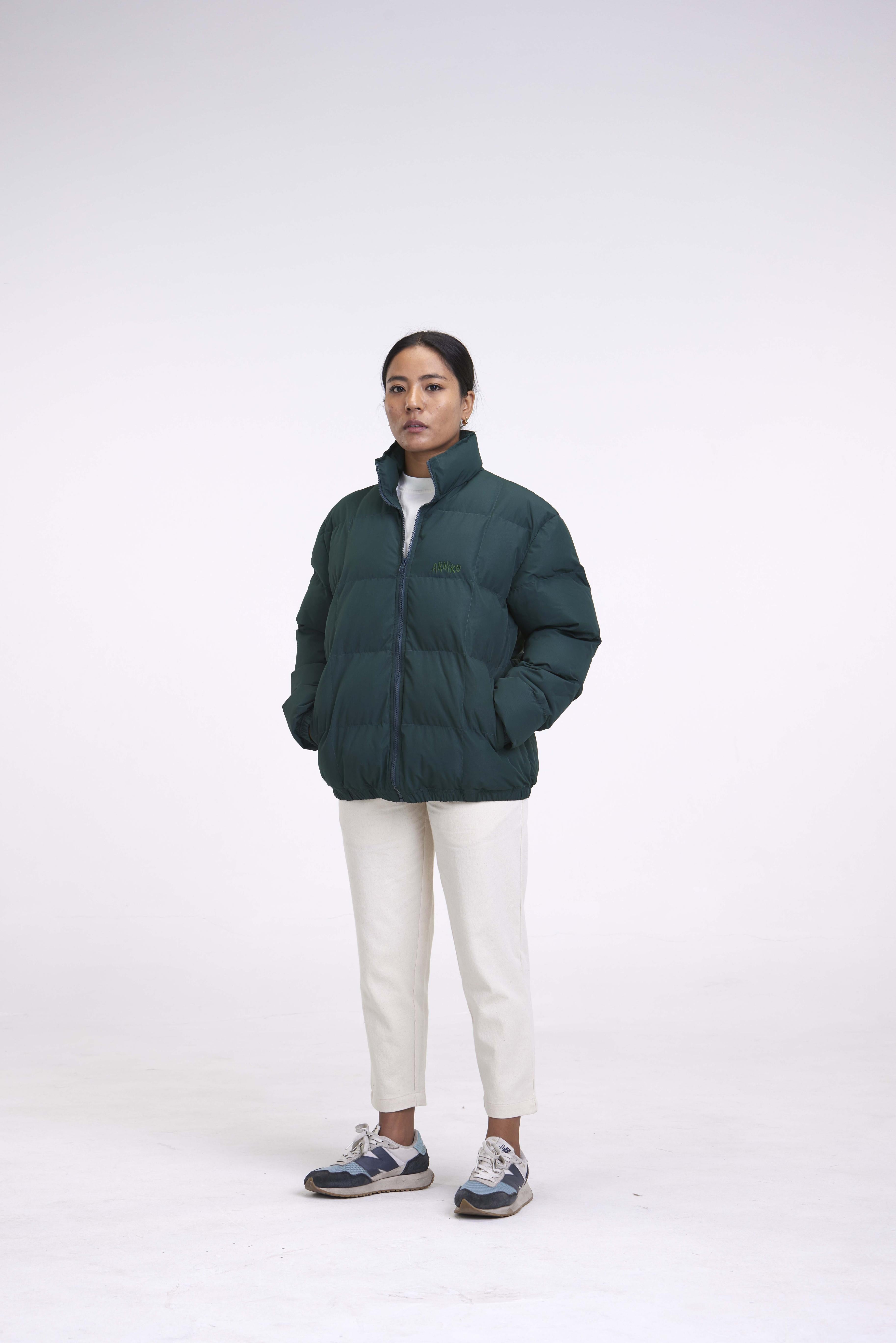 arniko-anil-green-ripstop-jacke-wasserabweisend image 2