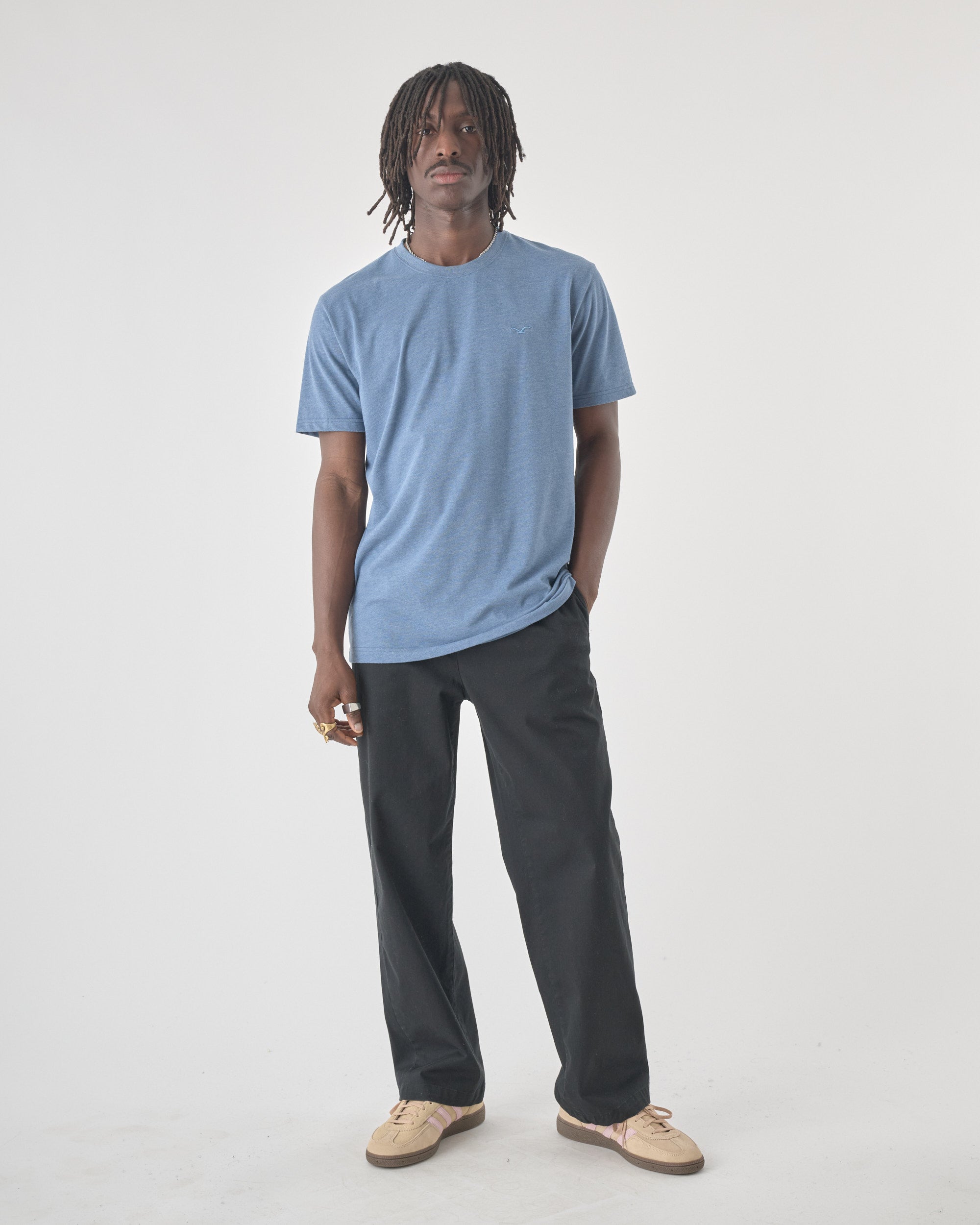 cleptomanicx-ligull-regular-heather-tee-t-shirt-melange image 2