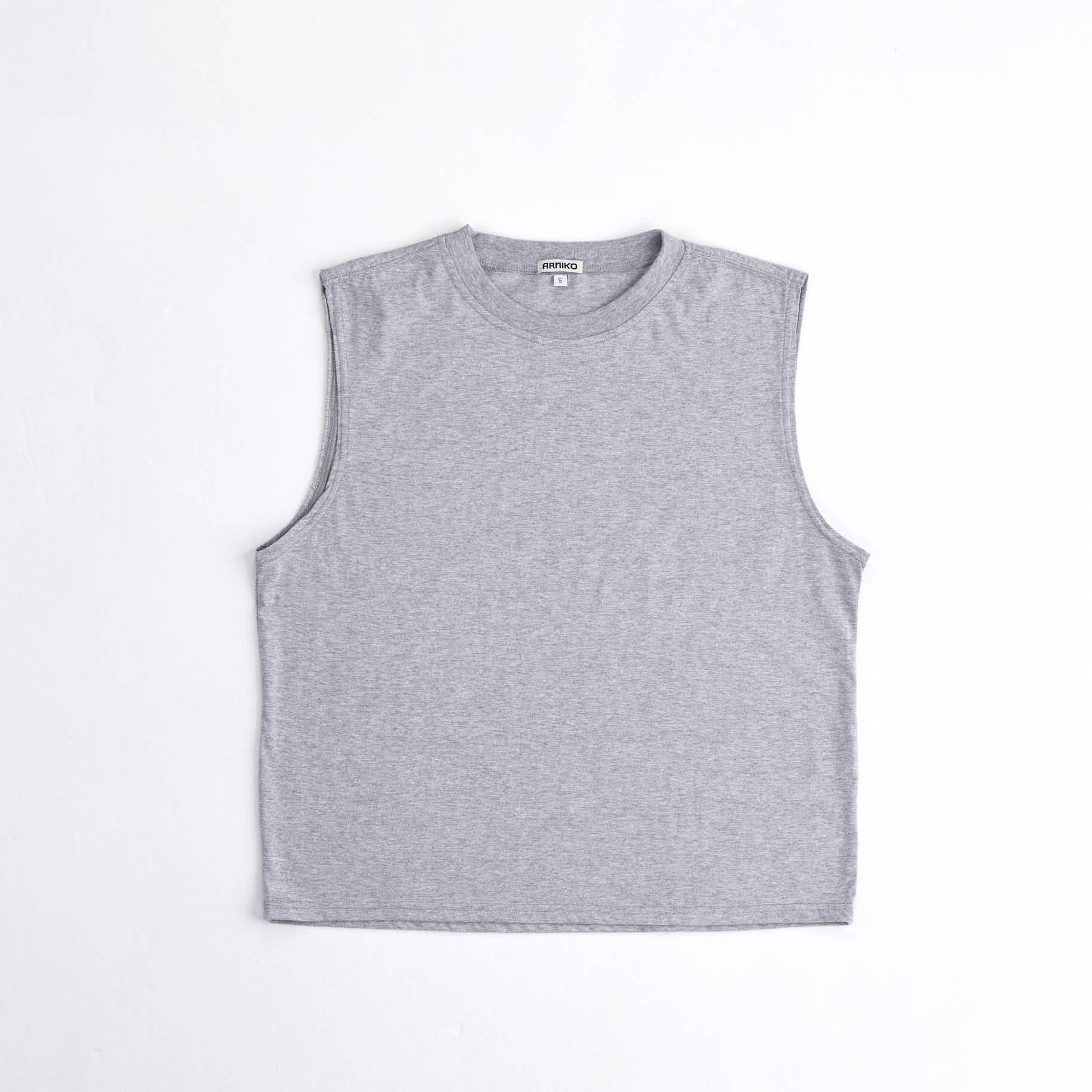 arniko-lisa-grey-melange-tank-top-grau-bio image 1