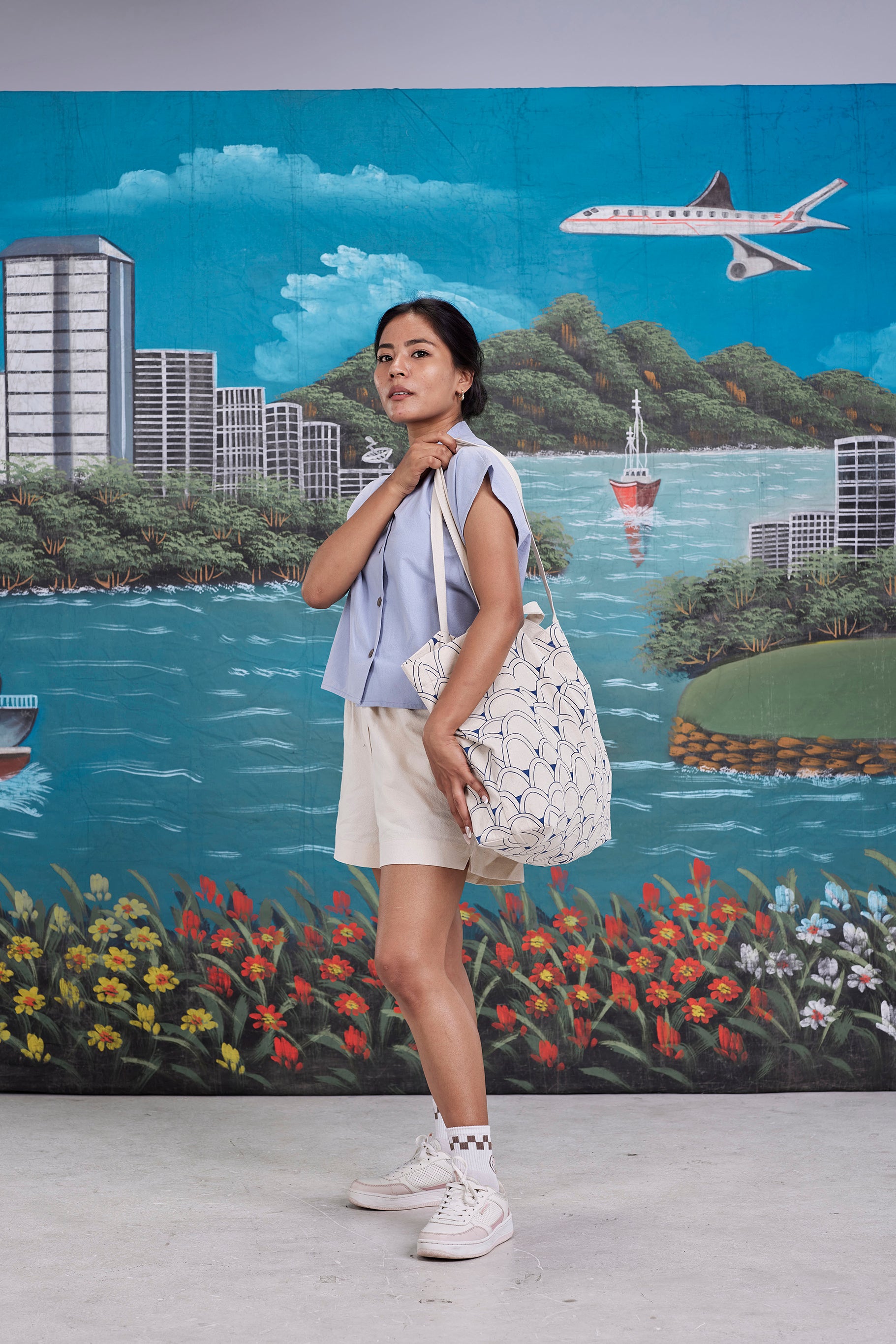 arniko-limestone-off-white-beach-bag-strandtasche image 2