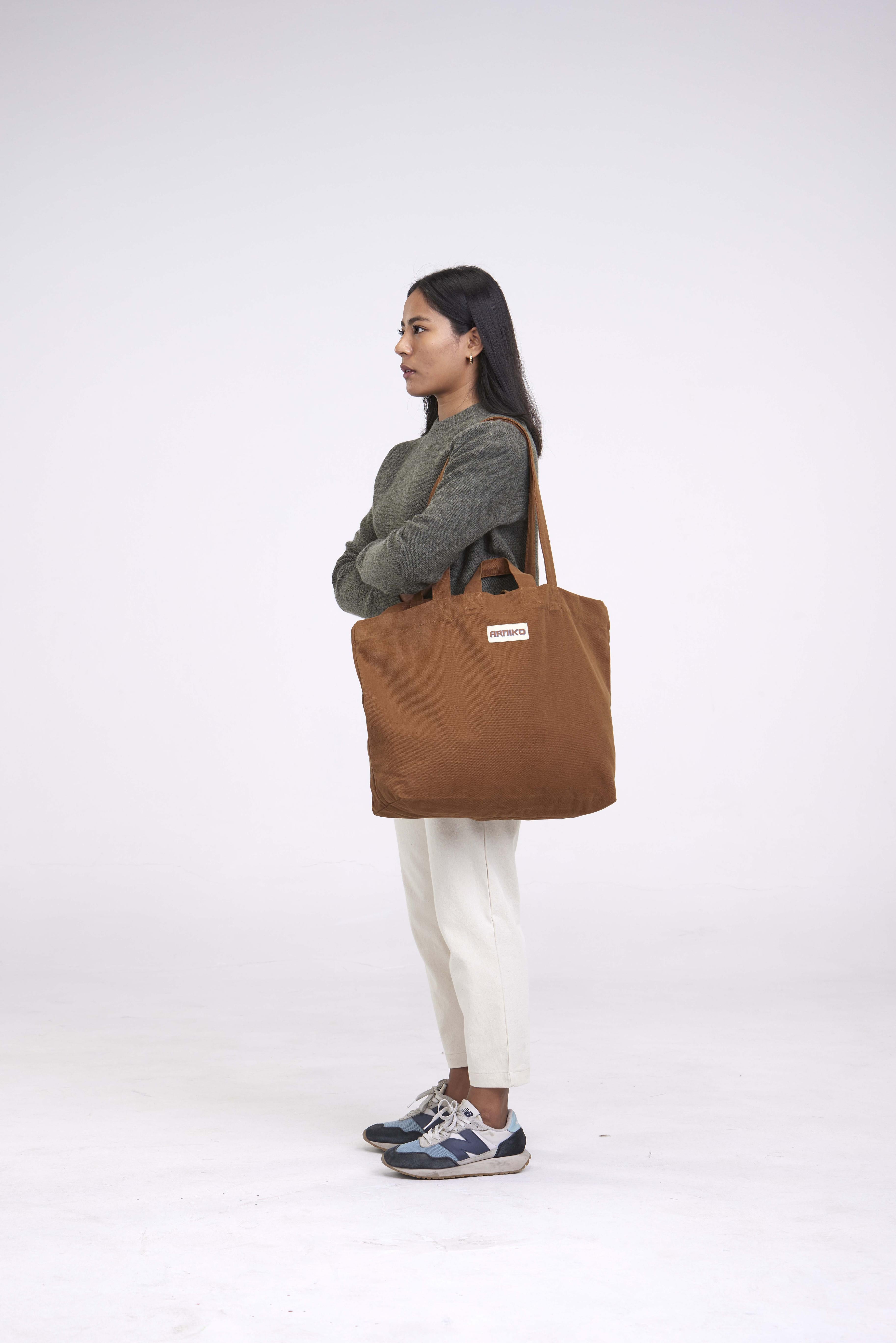 arniko-carrier-tawny-tasche-canvas-bio-baumwolle-shopper image 3