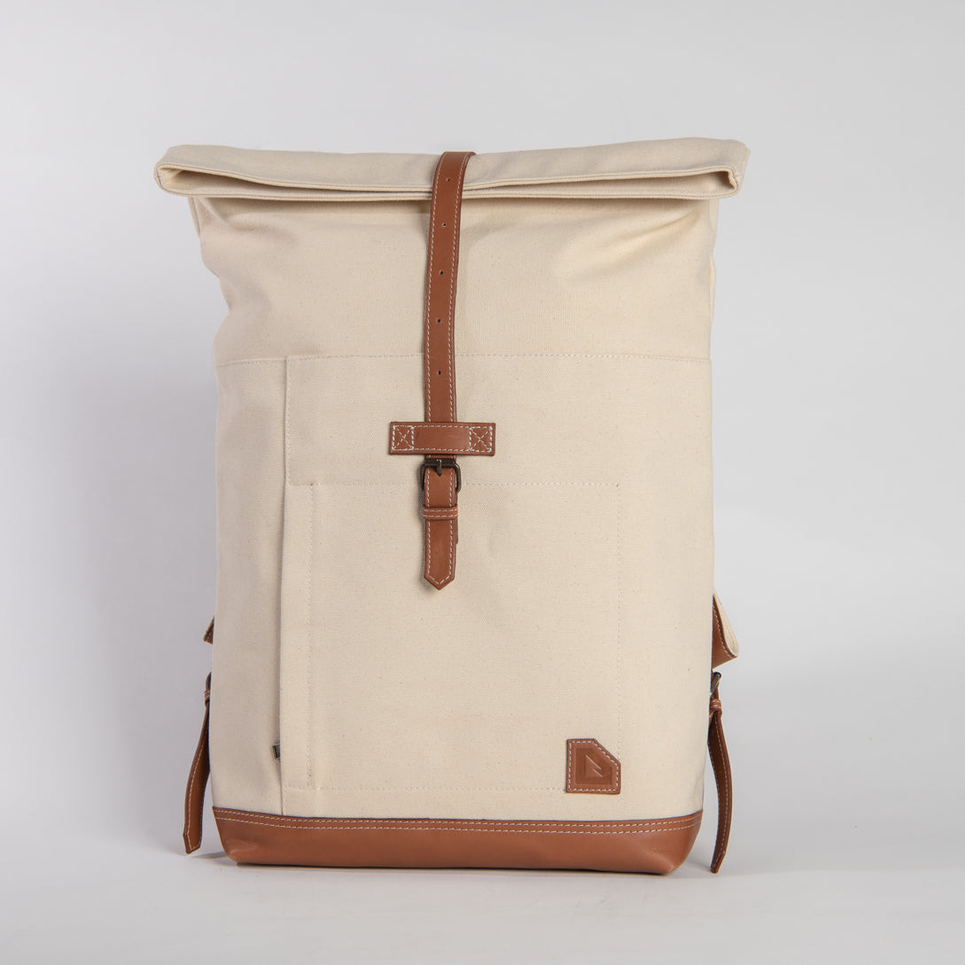 arniko-bags-roll-up-off-white-rucksack-canvas-16-22l-laptop image 4