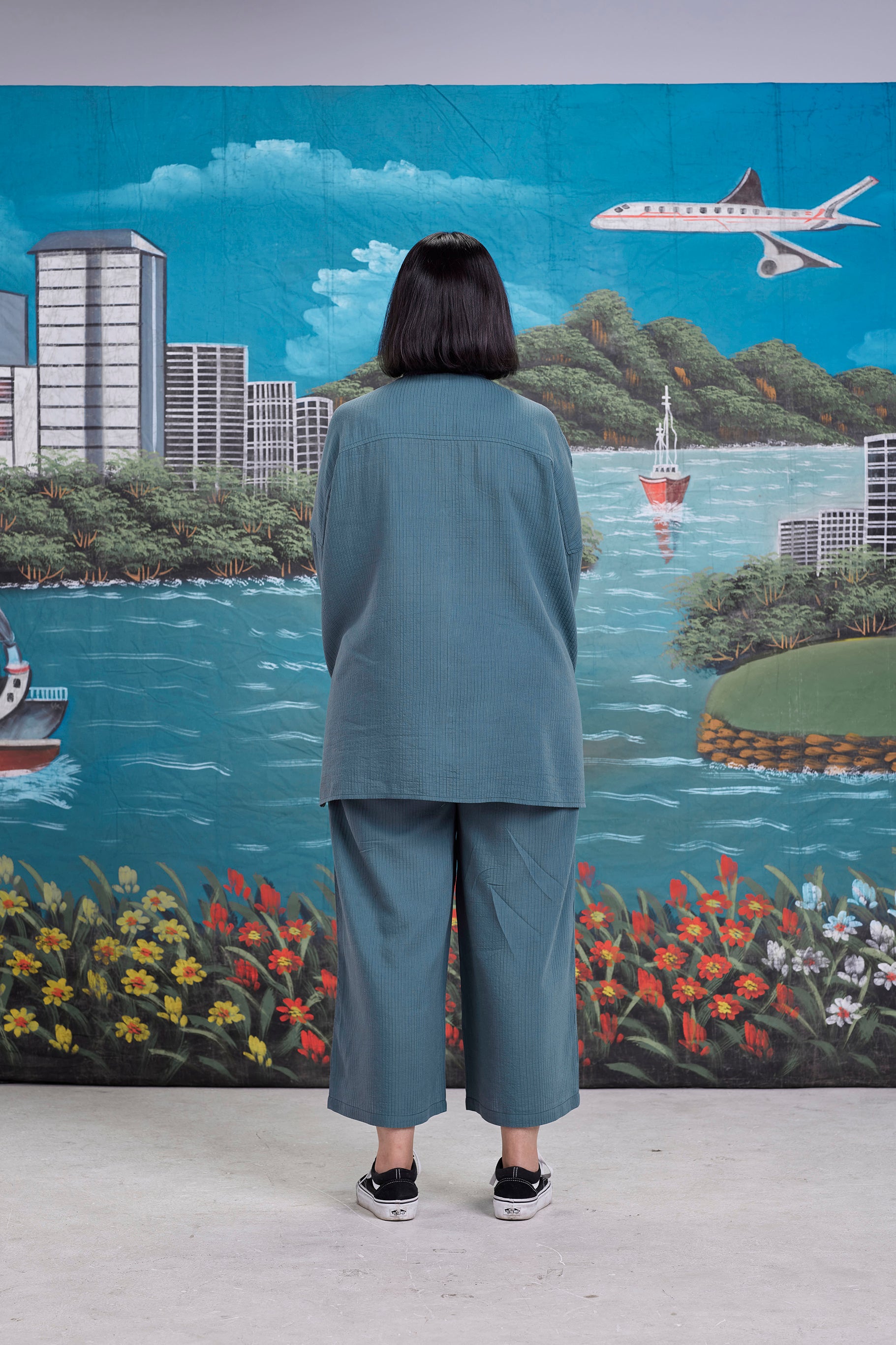 arniko-tahira-banana-teal-hemd-t-rkis-oversize image 5