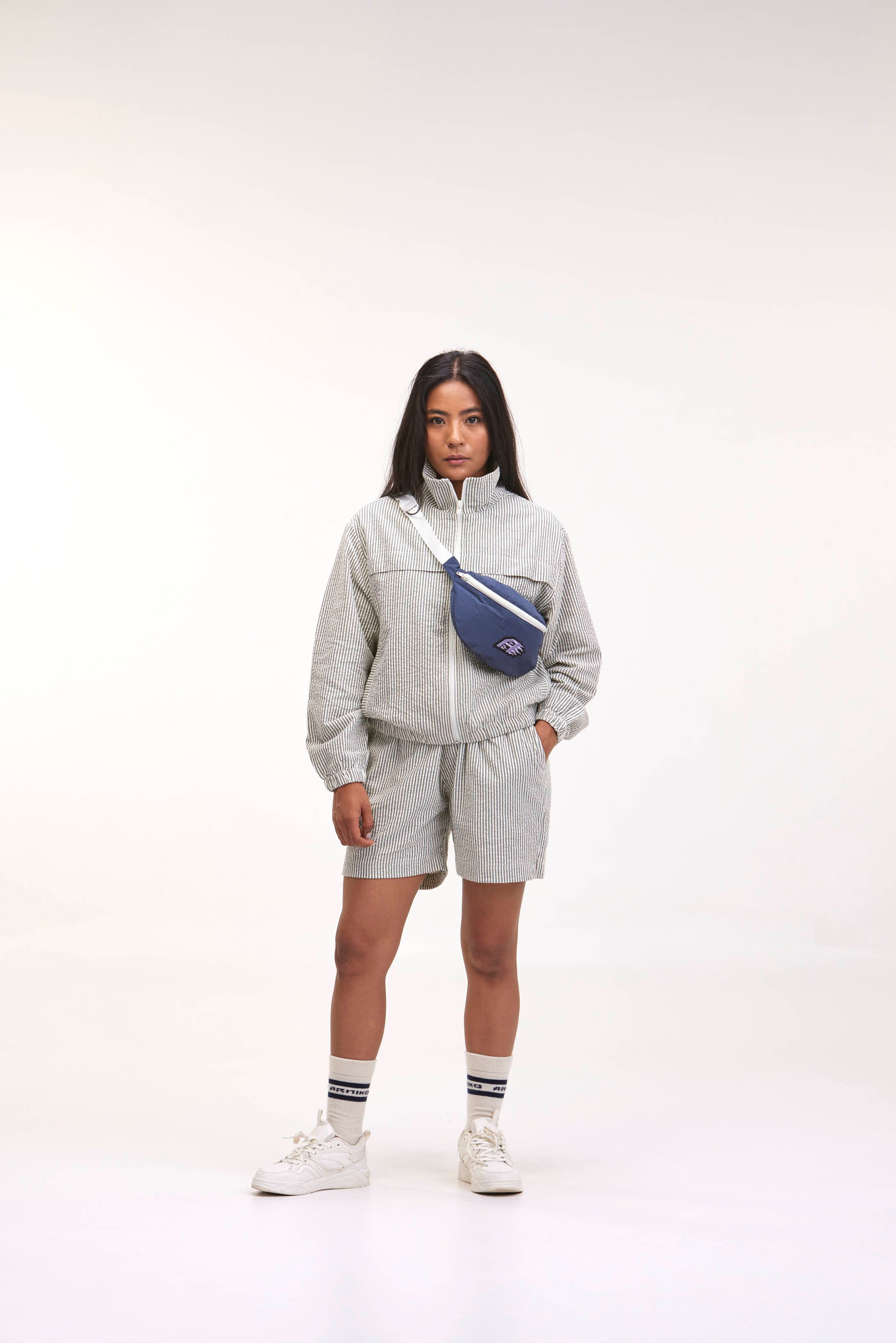 arniko-nannini-jacke-gr-n-wei-seersucker-damen-bio-baumwolle image 4
