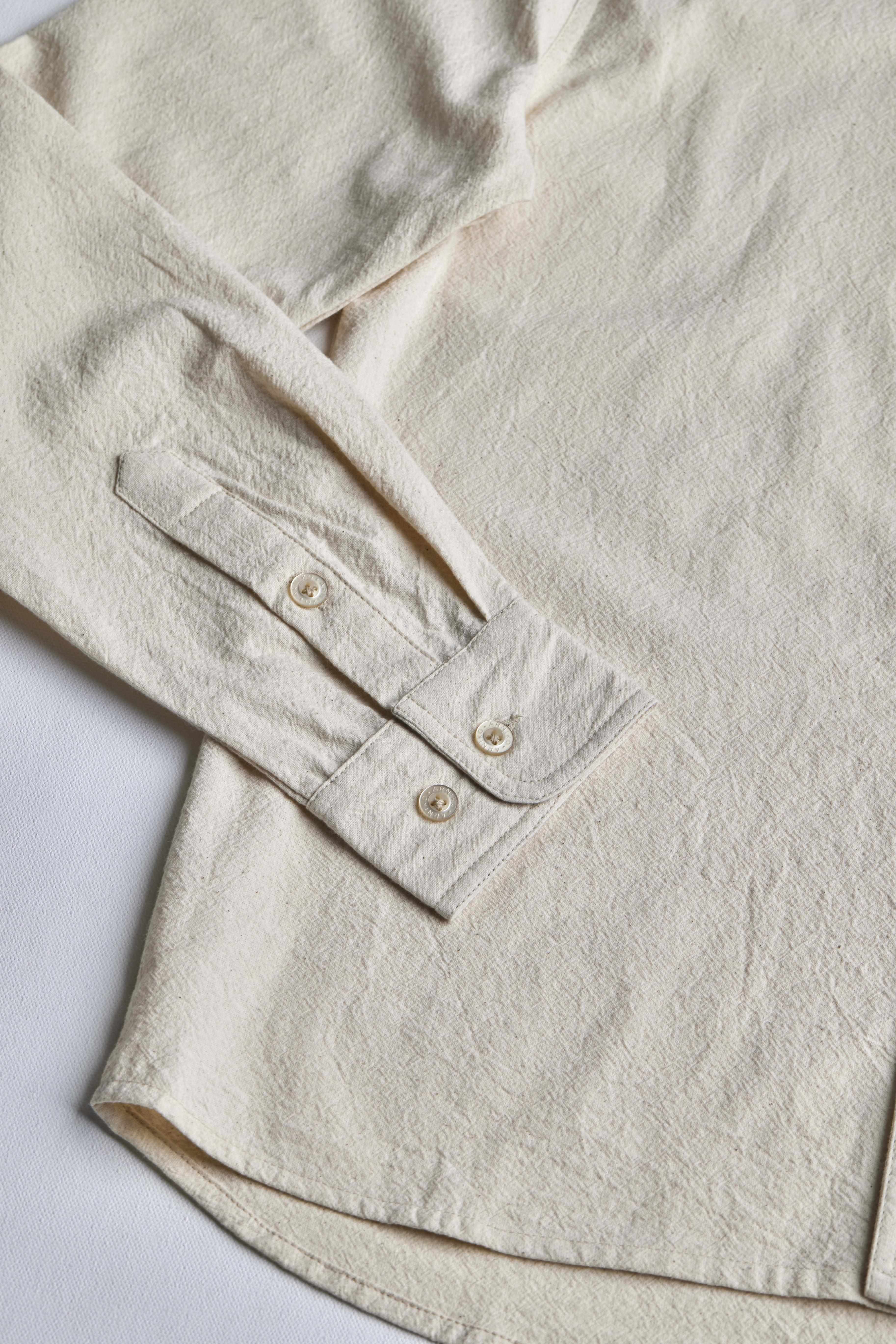 arniko-durga-hemd-herren-off-white-bio-baumwolle image 4