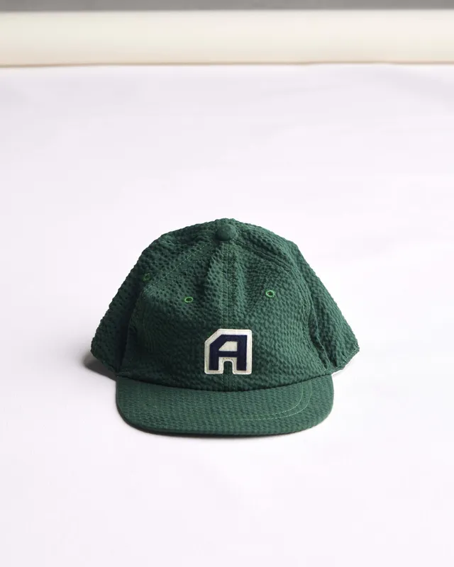 arniko-6-panel-cap-club-green-seersucker-bio-verstellbar image 1