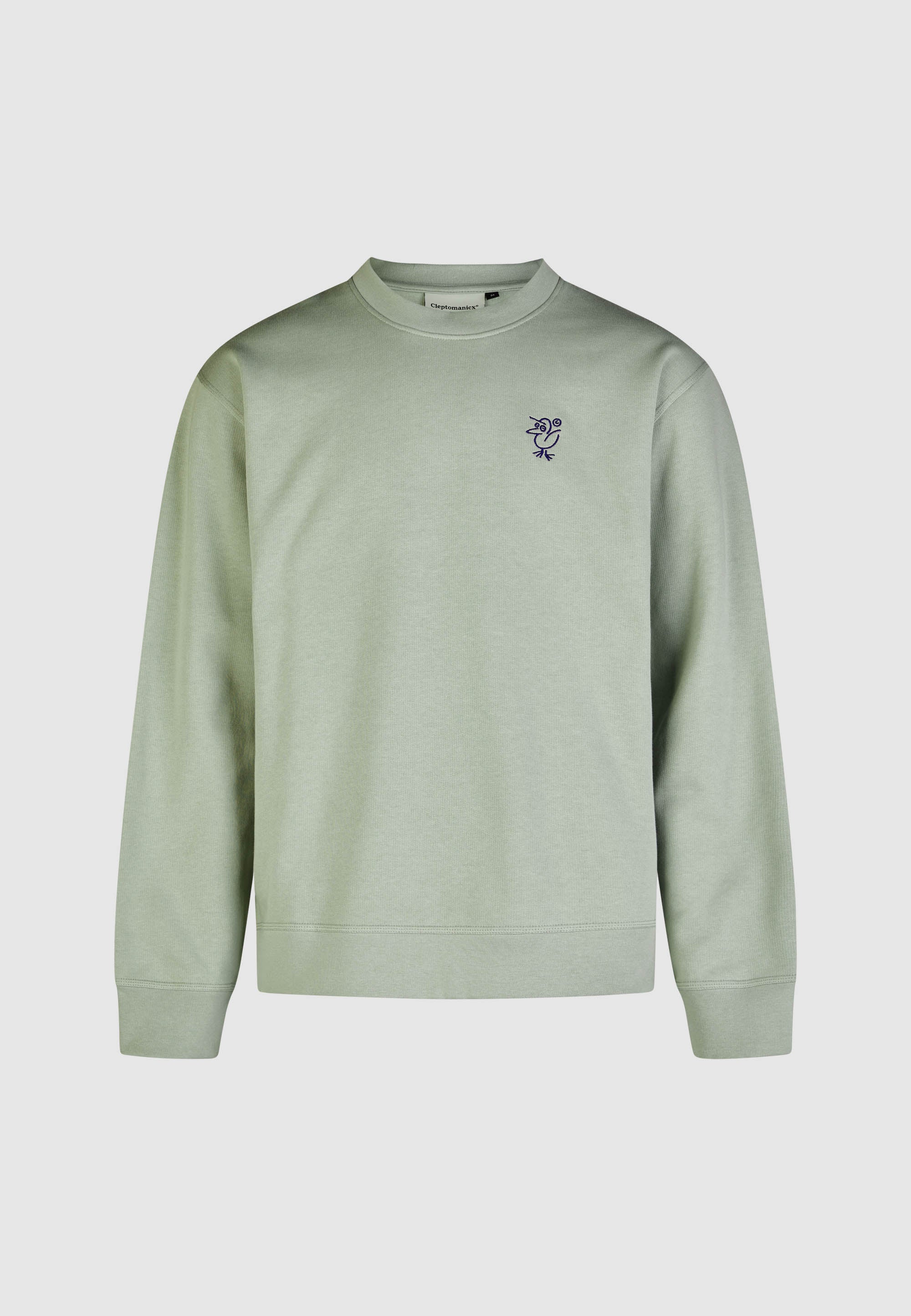 cleptomanicx-sketch-gull-crewneck-sweatshirt-boxy-fit-bio-baumwolle image 1