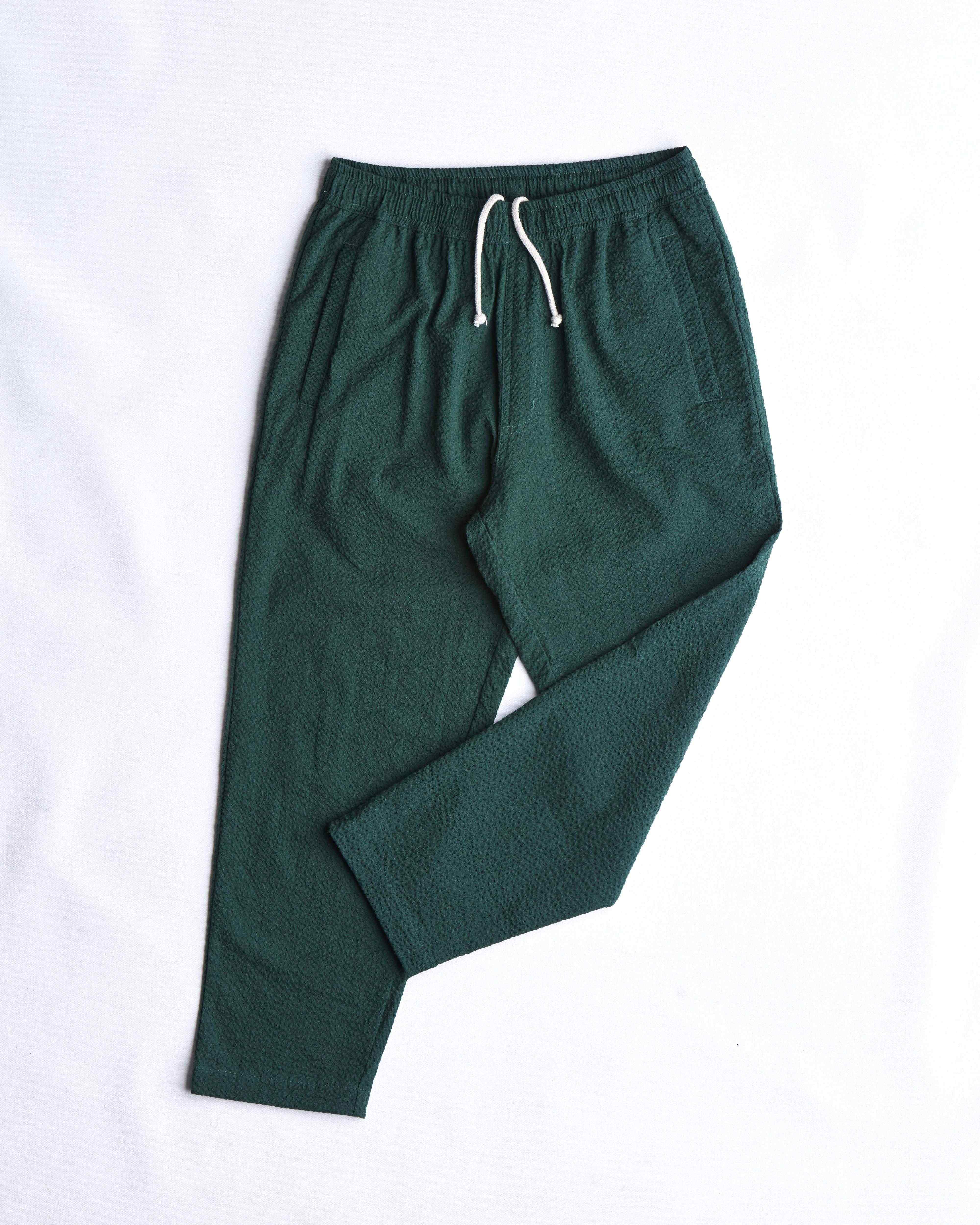 arniko-nigen-hose-gr-n-seersucker-bio-baumwolle-gummibund image 1
