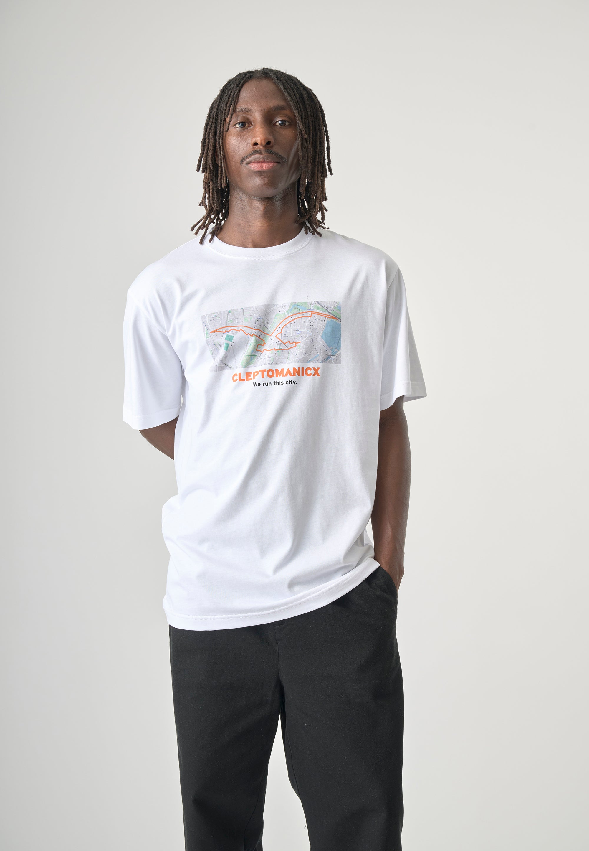 cleptomanicx-we-run-this-classic-tee-t-shirt-m-print image 2