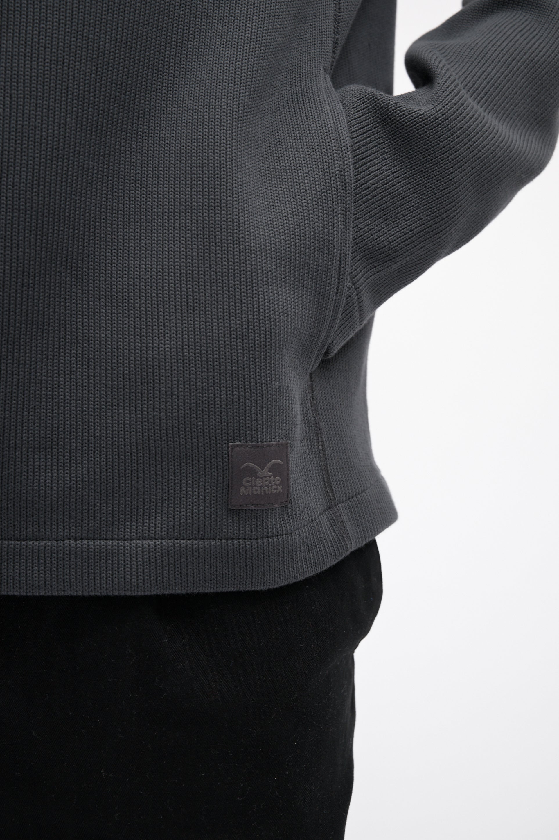 cleptomanicx-double-trainer-halfzip-biobaumwolle image 4