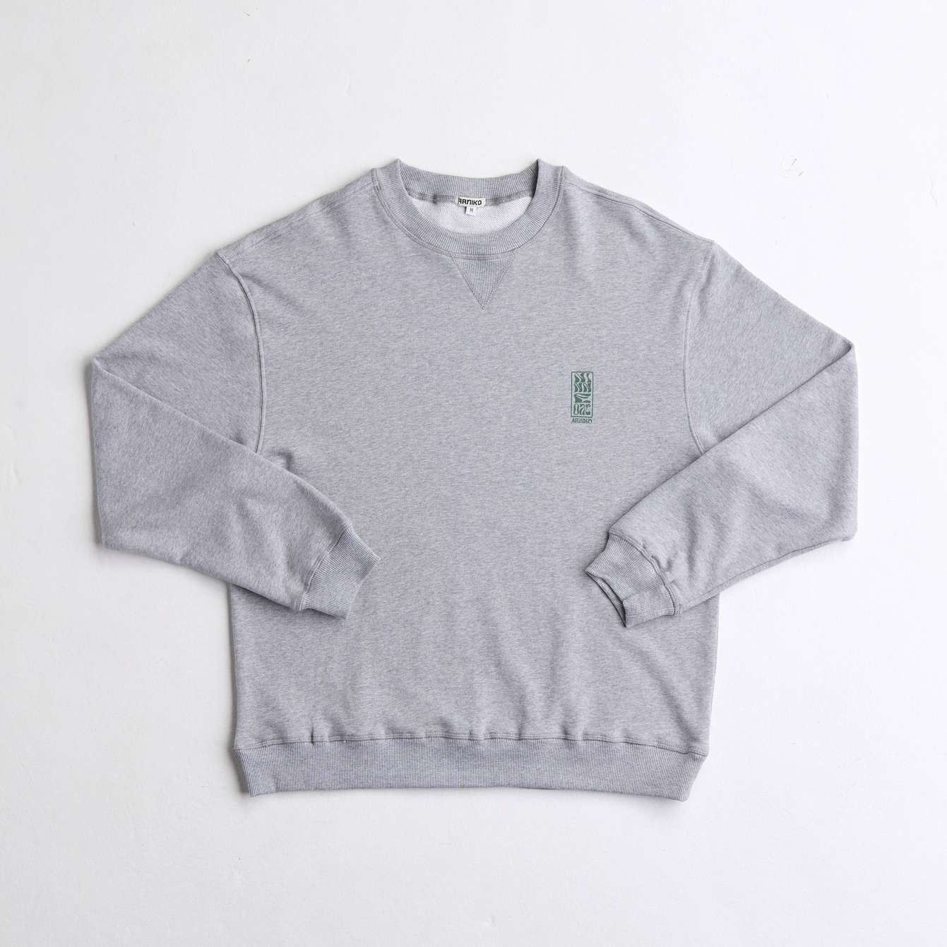 arniko-mustang-grey-melange-pullover-bio-baumwolle image 1