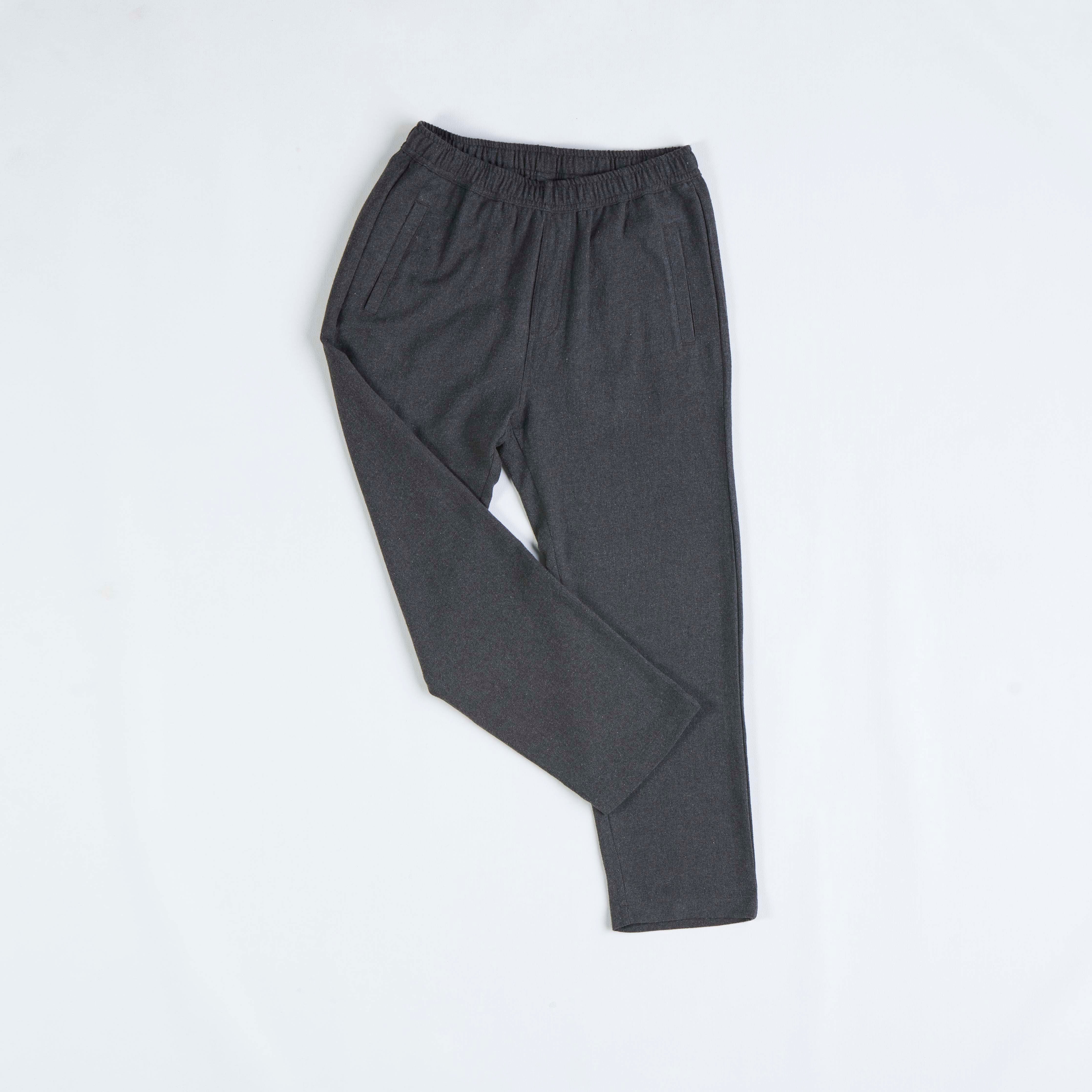arniko-nigen-hose-schwarz-melange-flanell-bio image 1