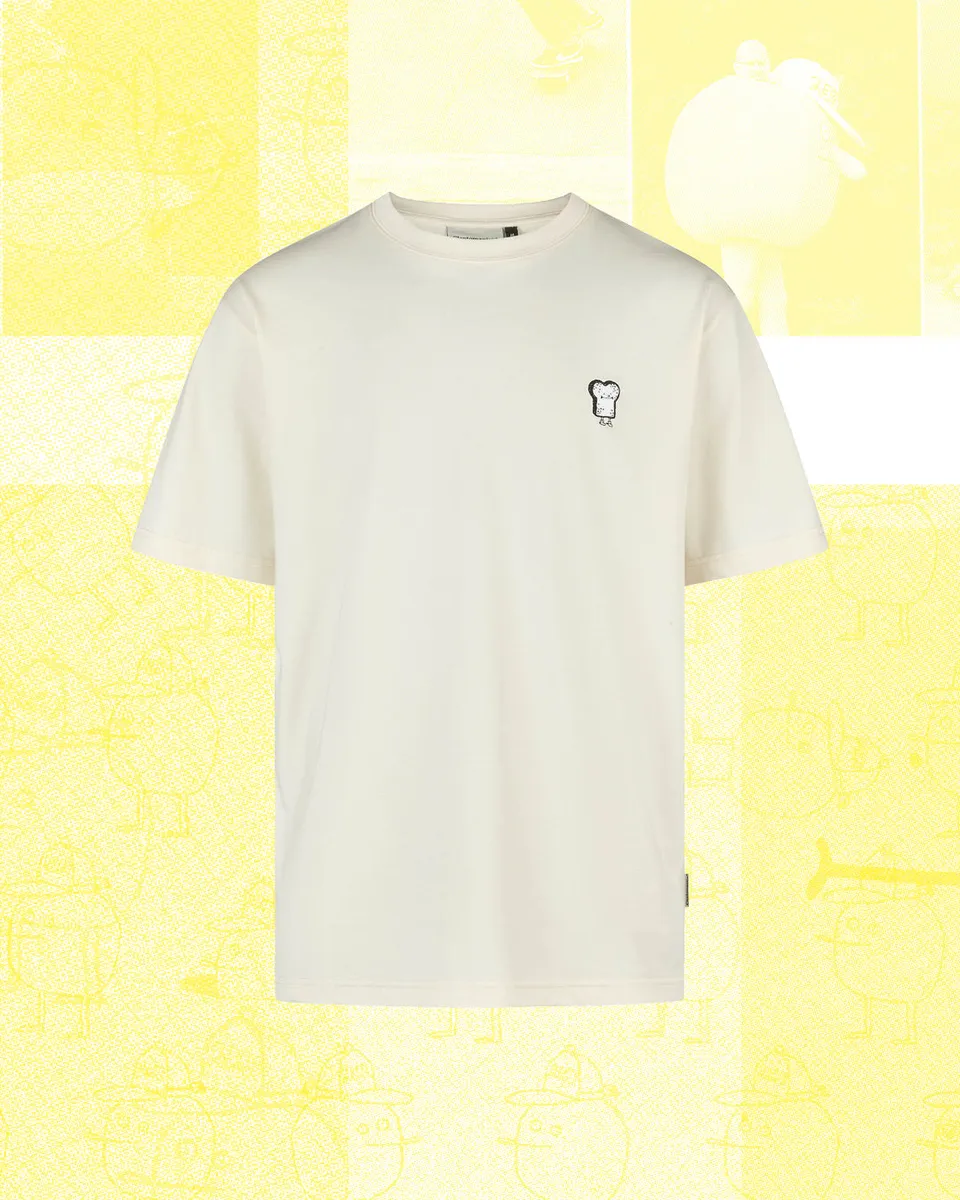 cleptomanicx-toast-classic-tee-t-shirt-stickerei-bio-baumwolle image 1