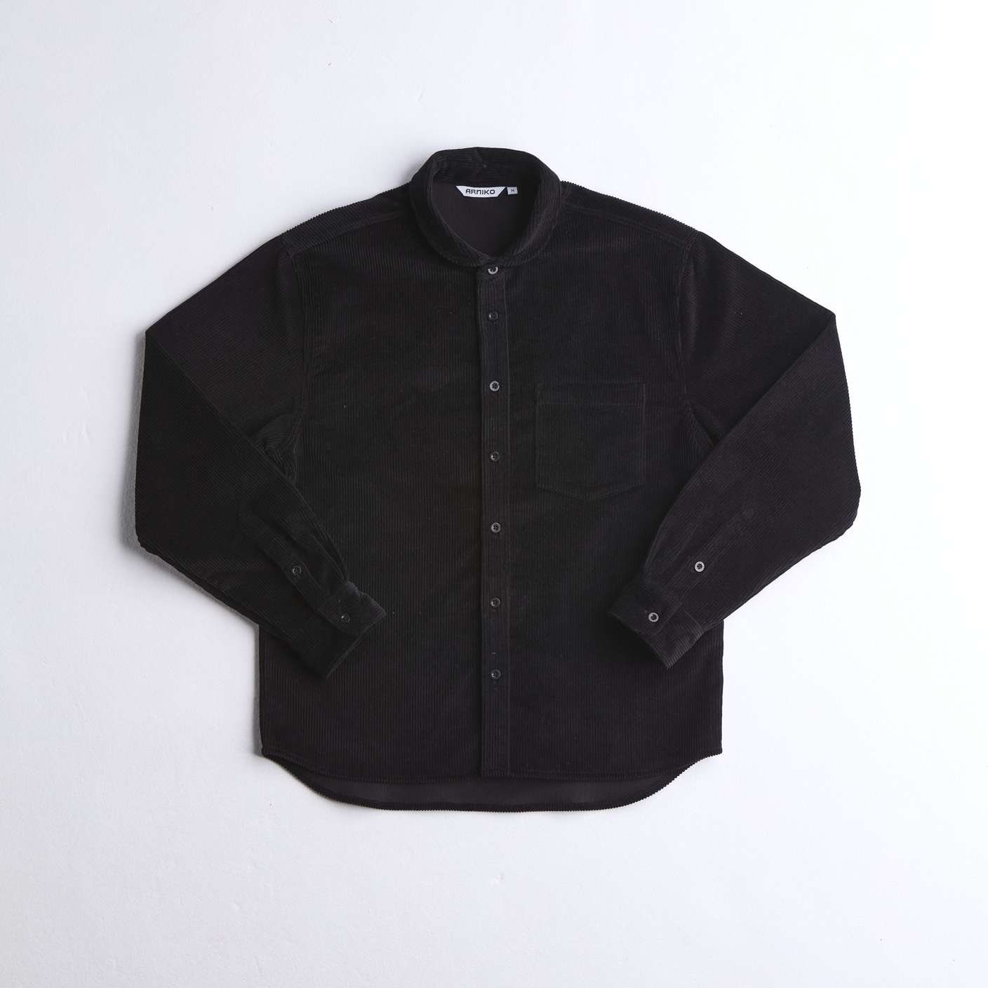 arniko-durga-hemd-black-corduroy-herren-cord image 1