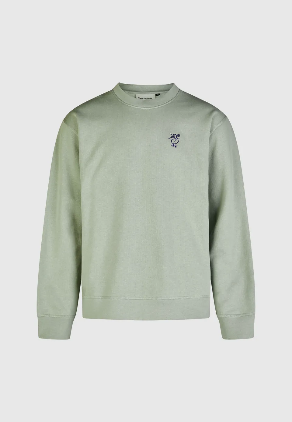 cleptomanicx-sketch-gull-crewneck-sweatshirt-boxy-fit-bio-baumwolle image 1