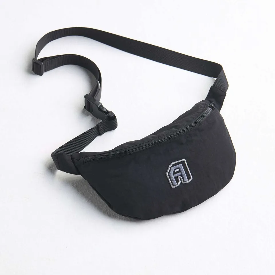 arniko-trikon-fanny-pack-schwarz-nylon-bauchtasche image 1