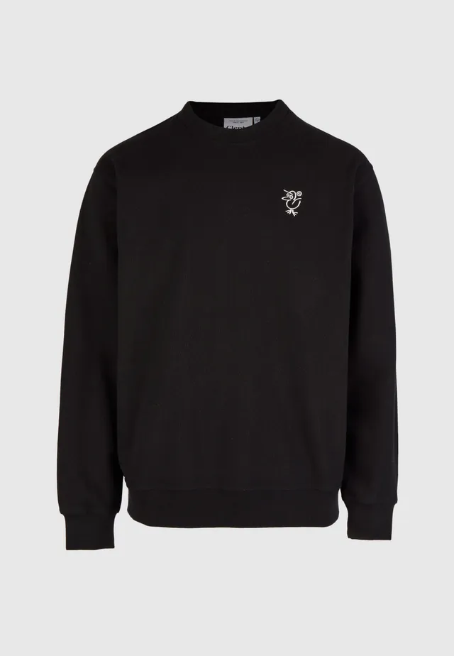 cleptomanicx-sketch-gull-crewneck-sweatshirt-bio-baumwolle-boxy image 1