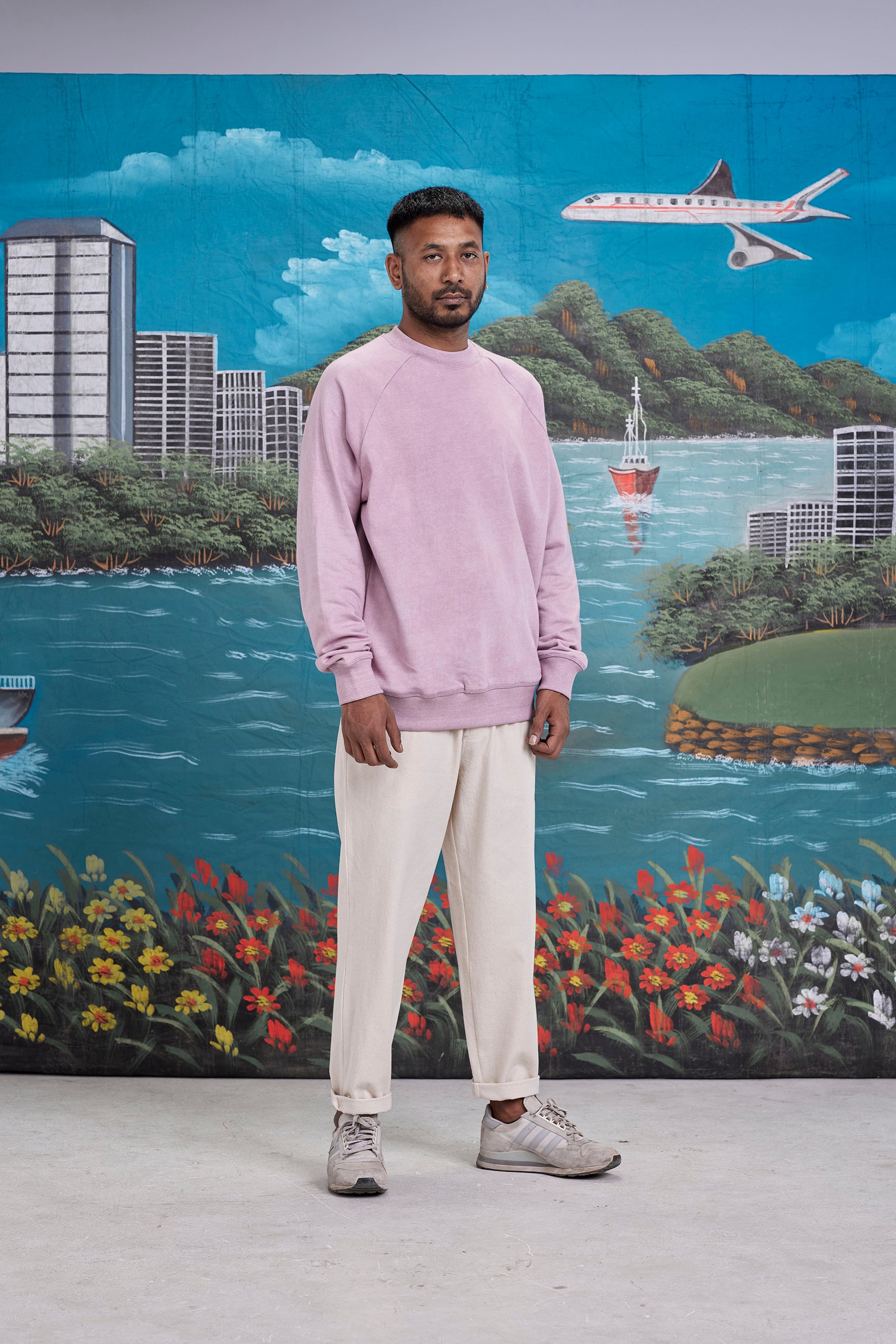 arniko-summit-pullover-old-rose-bio-baumwolle-herren image 3