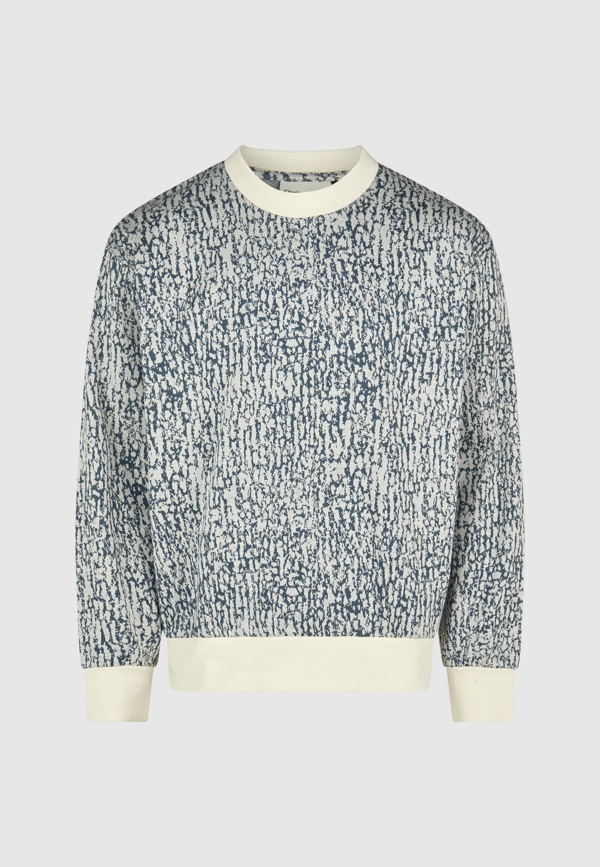 cleptomanicx-boxy-crewneck-crusty-sweatshirt-bio-print image 1