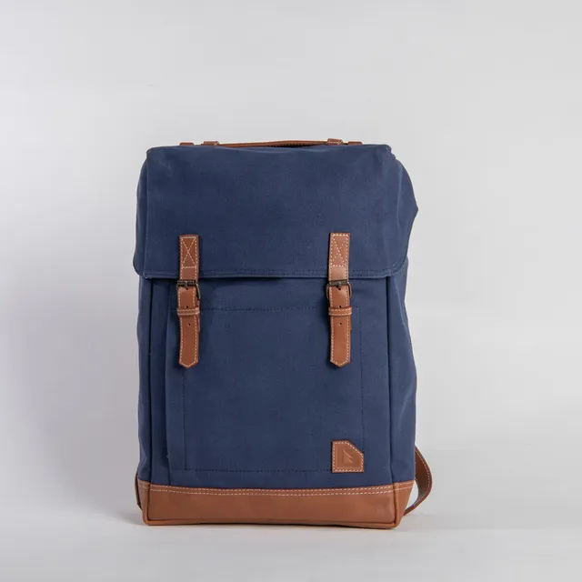 arniko-classic-side-zipper-rucksack-navy-12-liter image 1