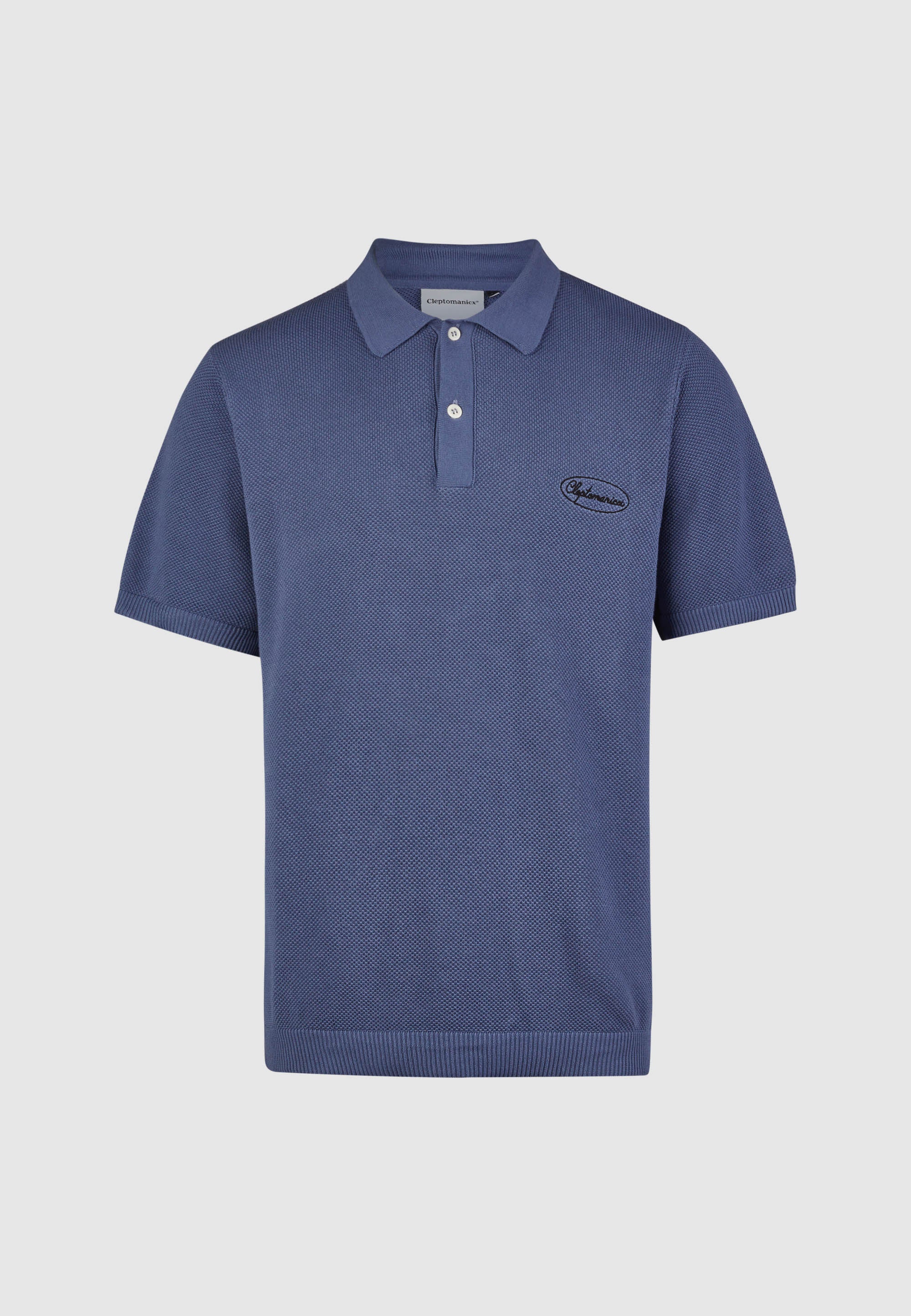 cleptomanicx-strick-daze-knit-poloshirt-biobaumwolle image 1