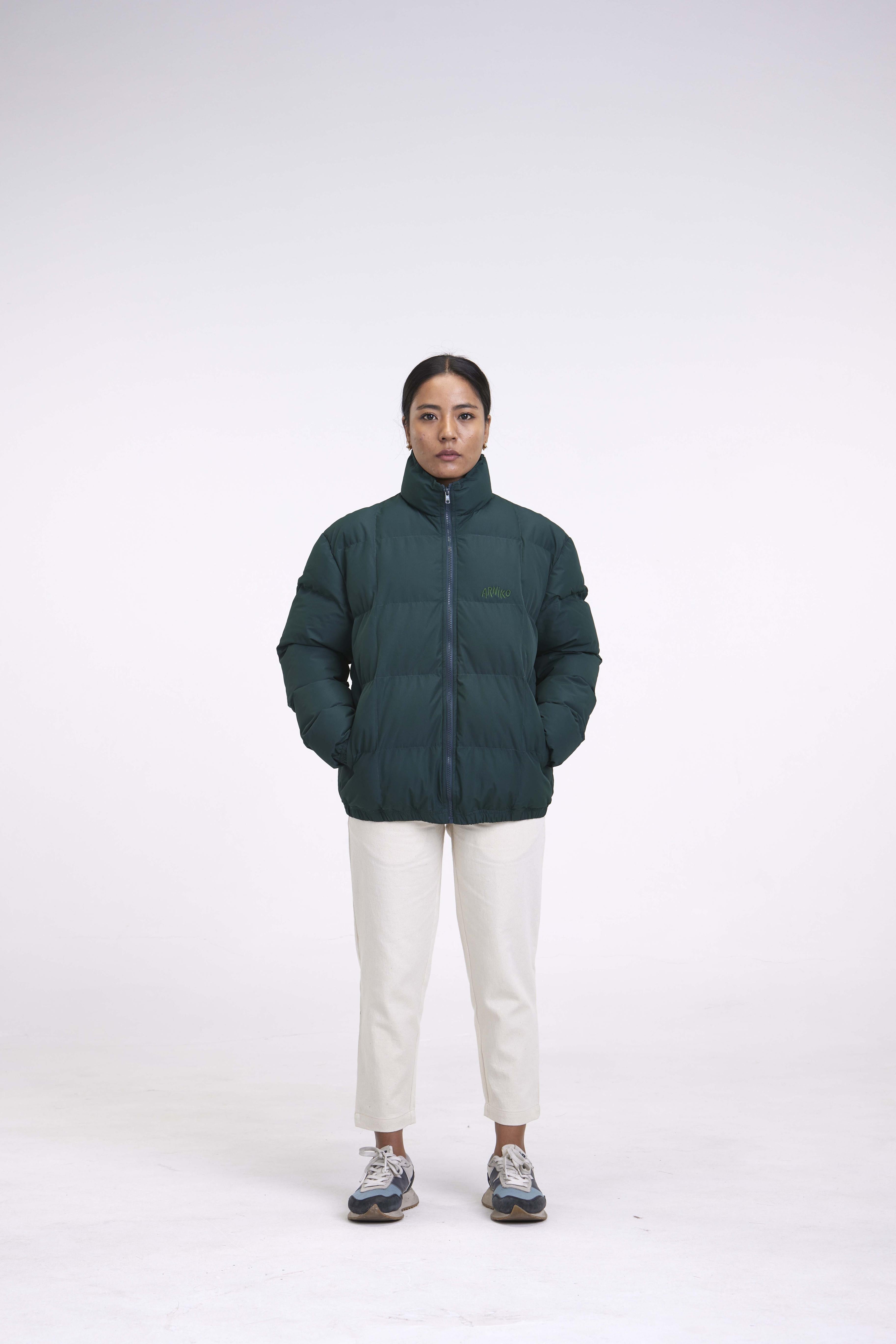 arniko-anil-green-ripstop-jacke-wasserabweisend image 1