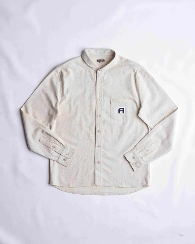 arniko-durga-hemd-herren-off-white-bio-baumwolle image 1