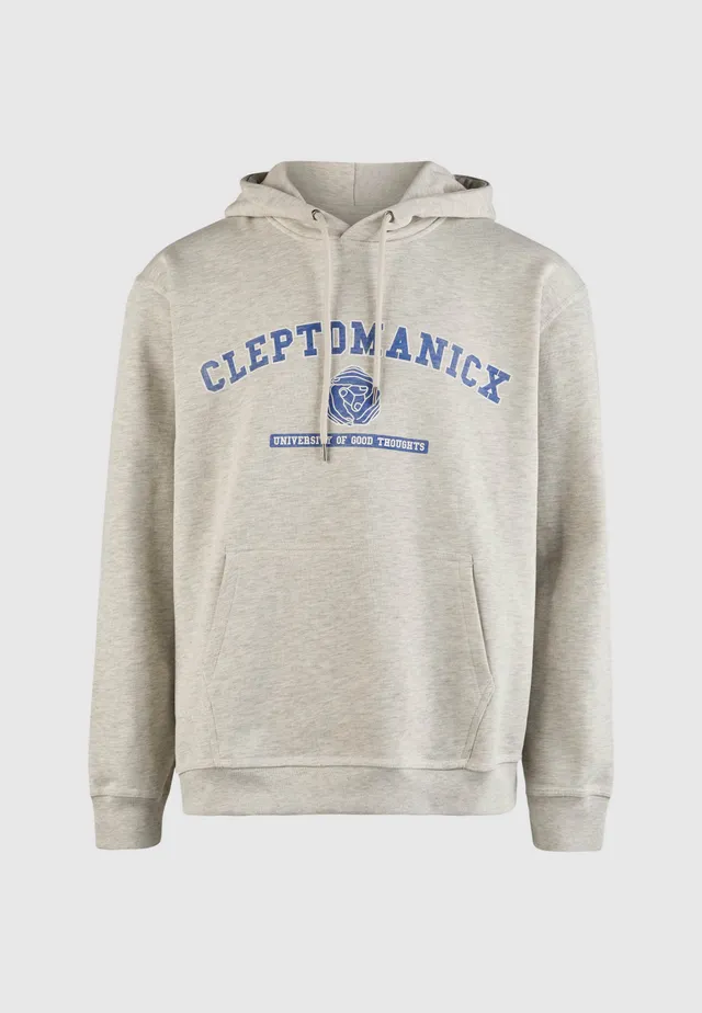 cleptomanicx-uni-hands-graphic-hooded-hoodie-biobaumwolle image 1