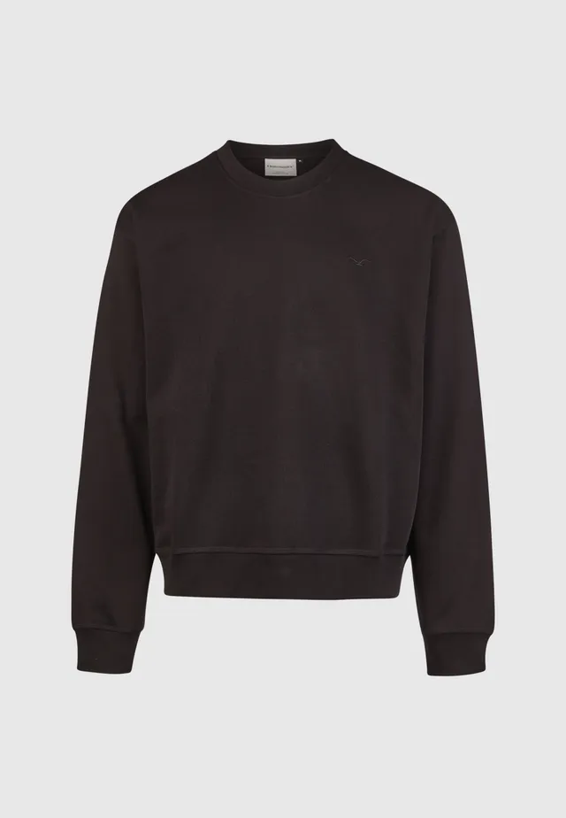 cleptomanicx-ligull-boxy-crop-crewneck-sweatshirt-bio image 1