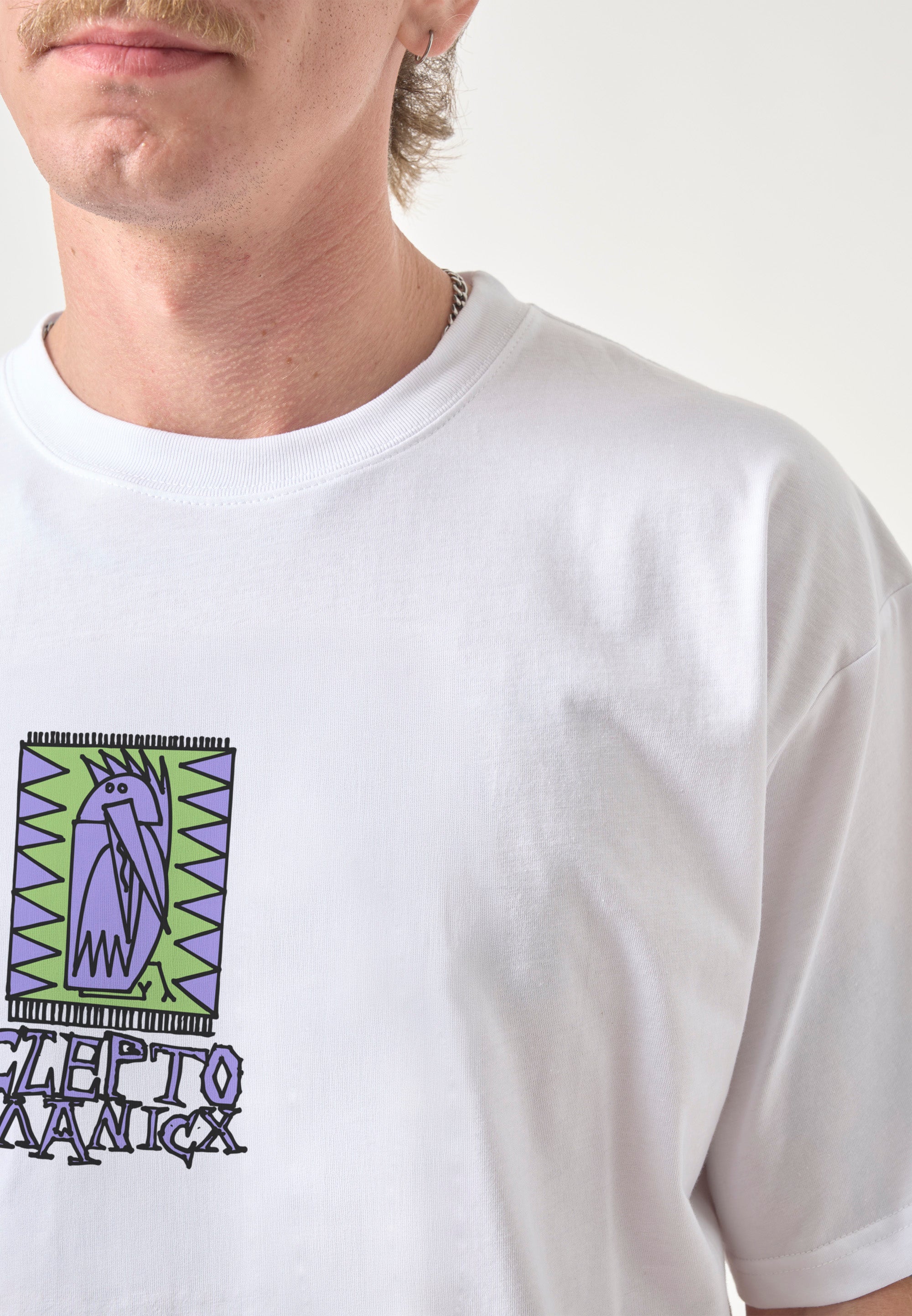 cleptomanicx-hello-classic-tee-t-shirt-biobaumwolle-brustprint image 4