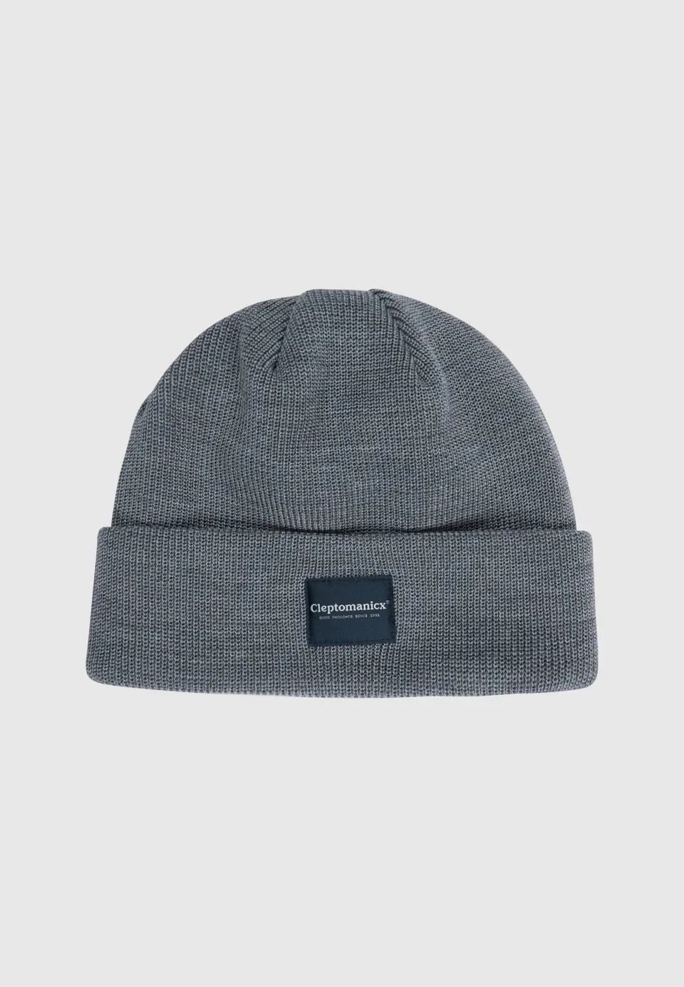 cleptomanicx-mono-color-beanie-m-tze-mit-patch image 1