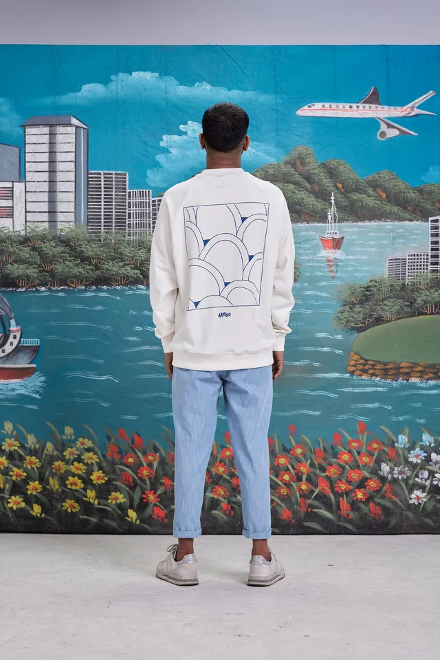 arniko-summit-limestone-pullover-off-white-bio-baumwolle image 1