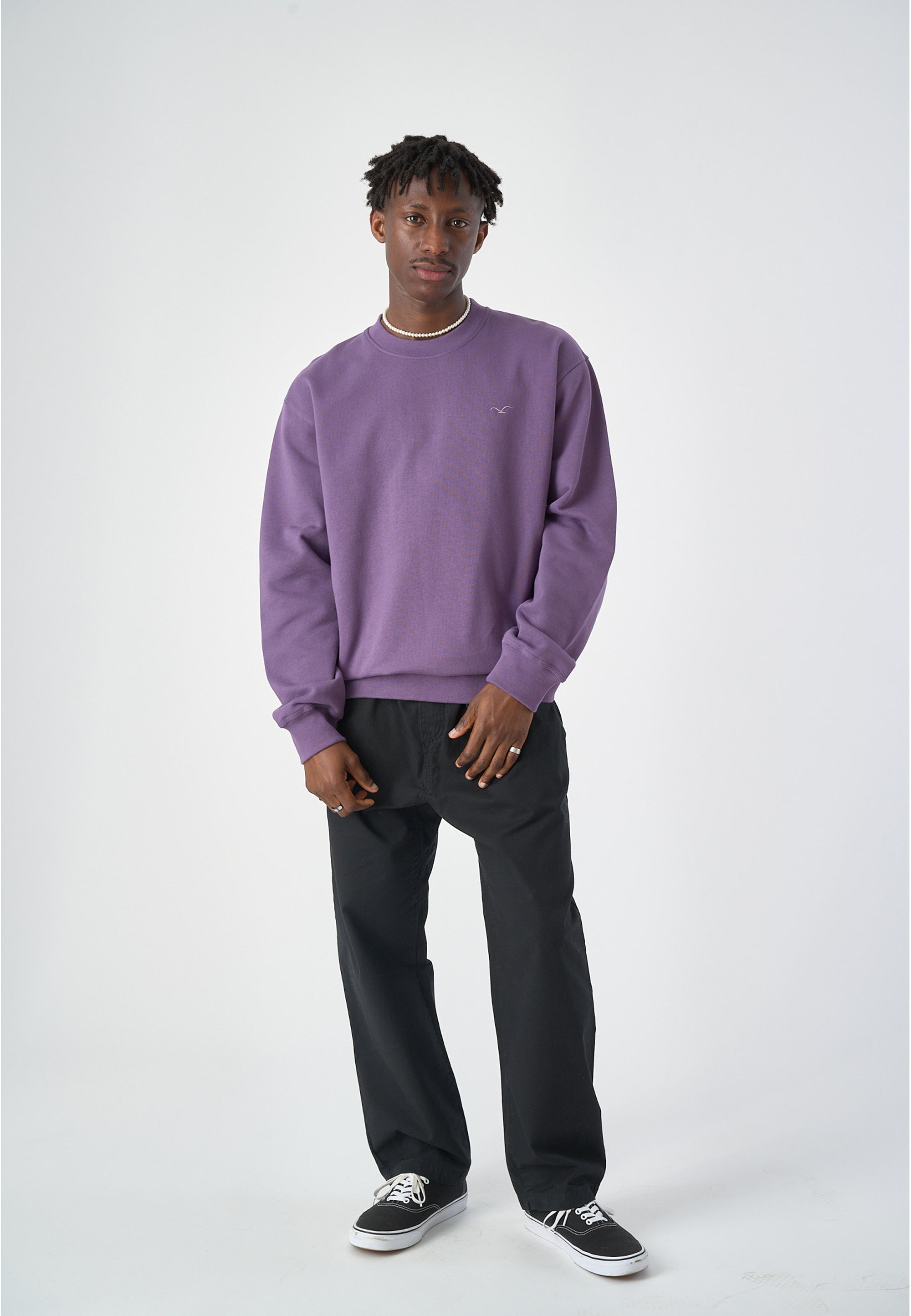 cleptomanicx-ligull-boxy-crewneck-sweatshirt-bio-baumwolle image 2