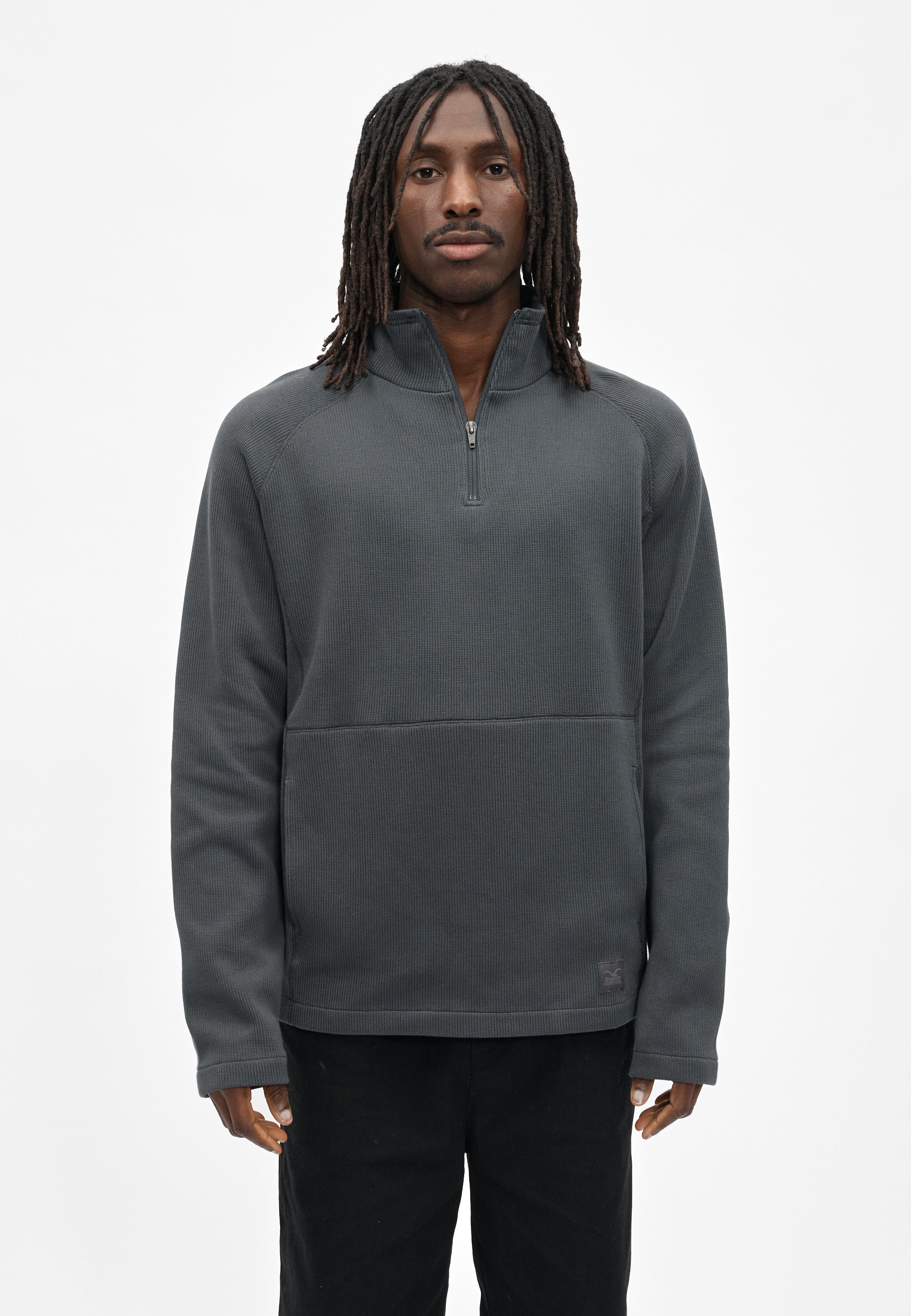 cleptomanicx-double-trainer-halfzip-biobaumwolle image 3