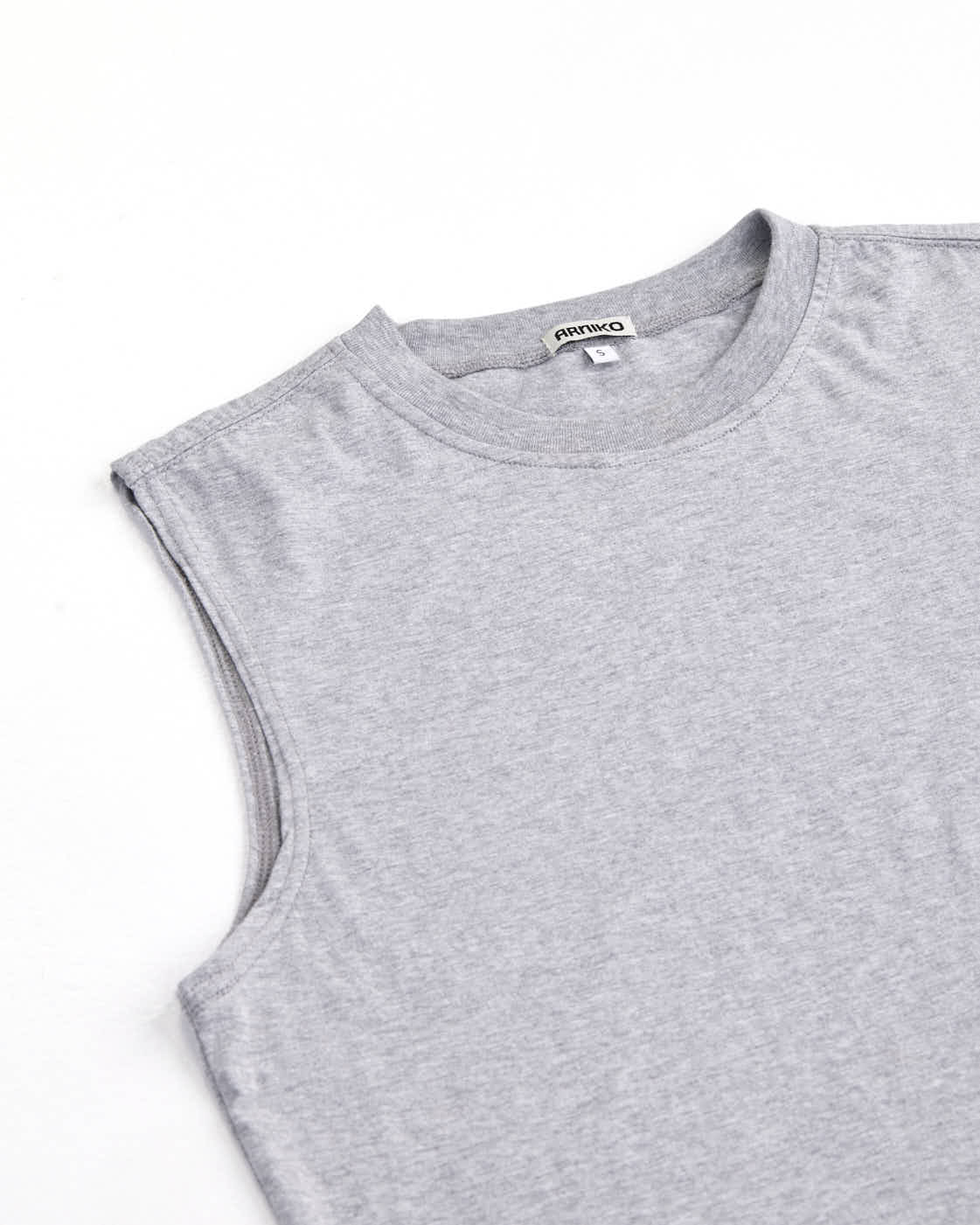 arniko-lisa-grey-melange-tank-top-grau-bio image 2