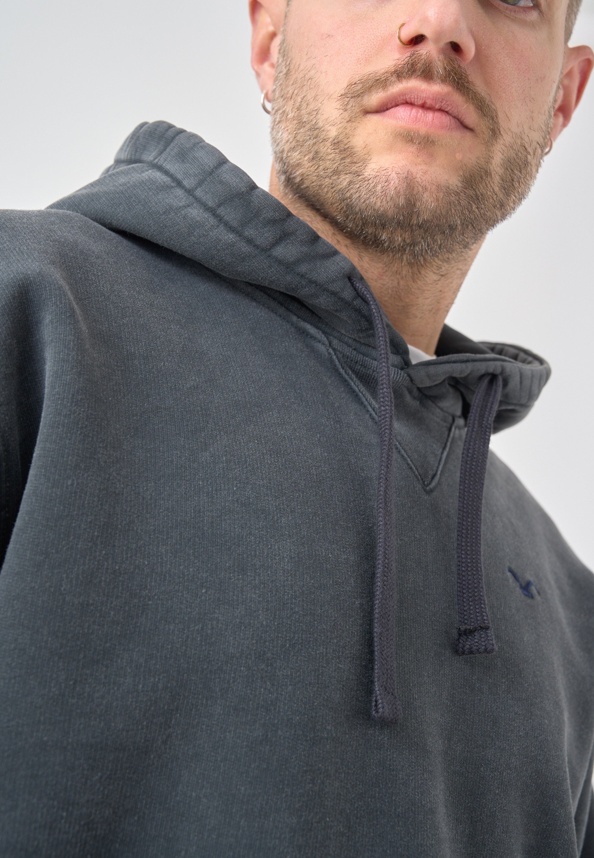 cleptomanicx-ligull-washed-boxy-hooded-hoodie image 5