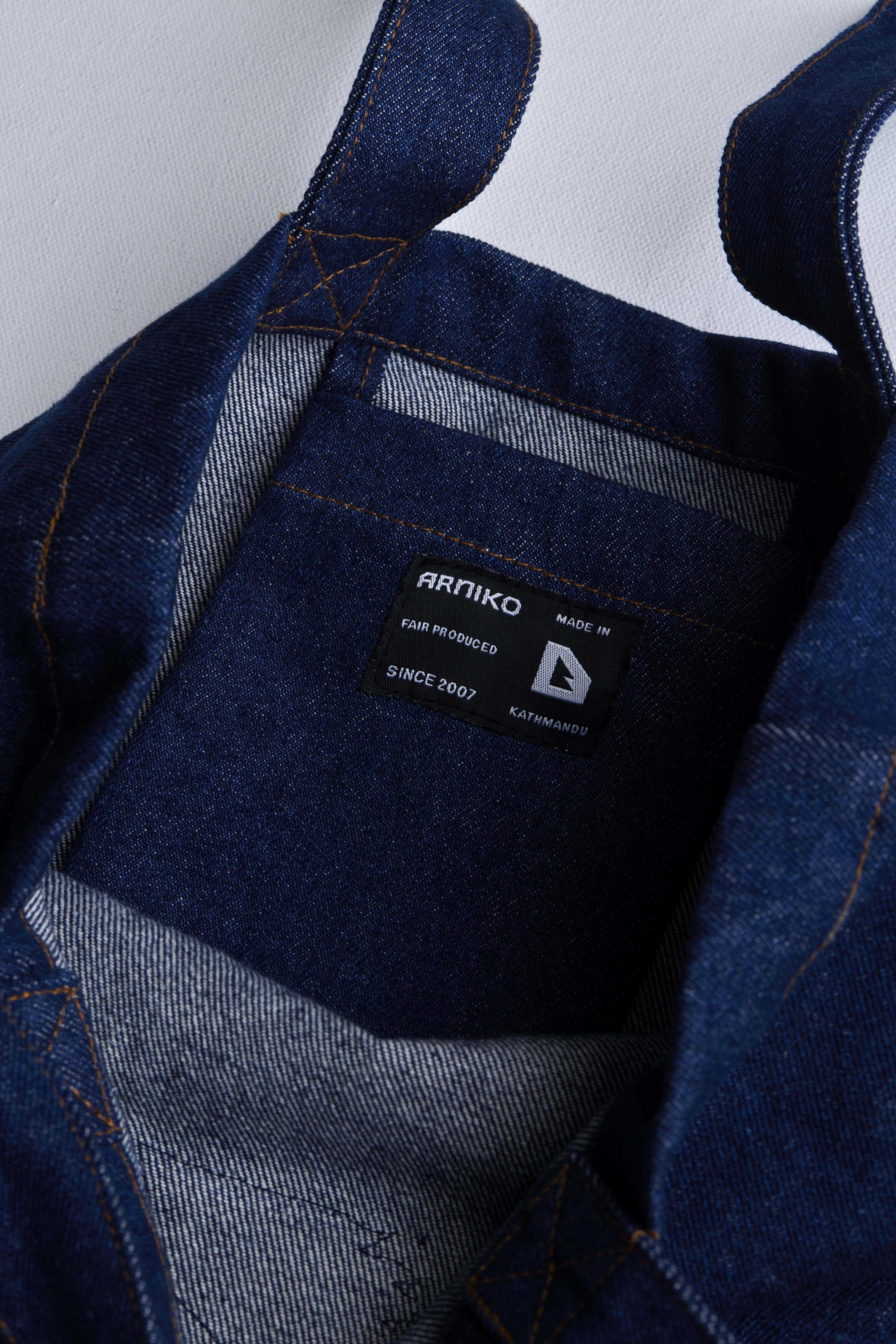 arniko-yama-tote-bag-indigo-baumwolltasche-denim image 3