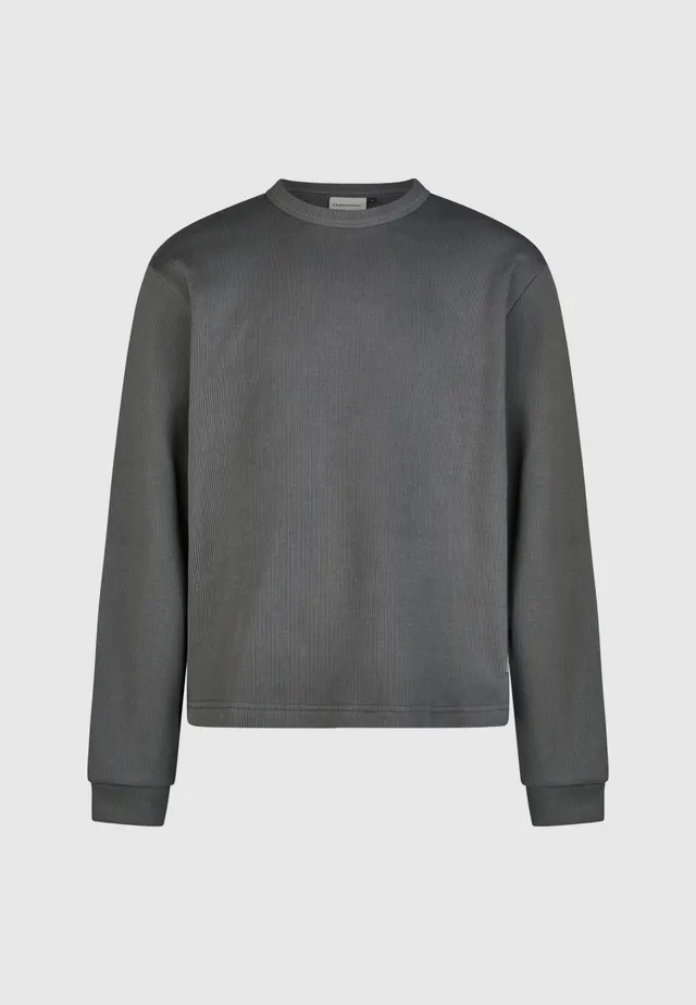 cleptomanicx-double-crewneck-sweatshirt-bio-baumwolle-basic image 1