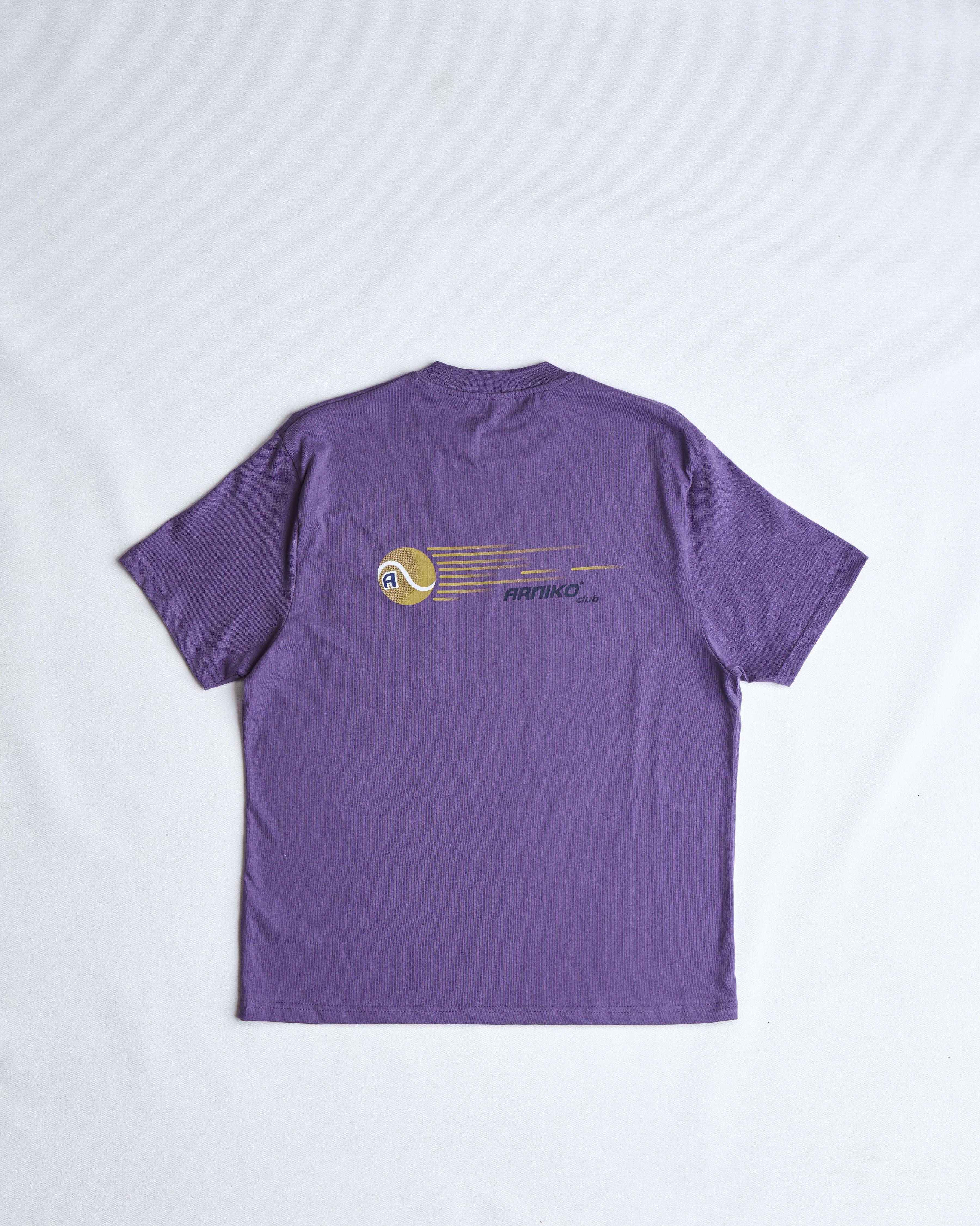 arniko-club-t-shirt-herren-grape-lila-bio-baumwolle image 1